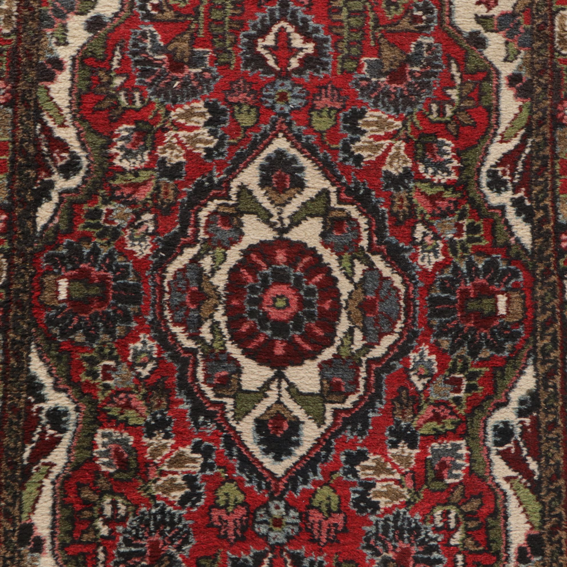 2'8 x 4'6 Hand-Knotted Persian Hamadan Accent Rug