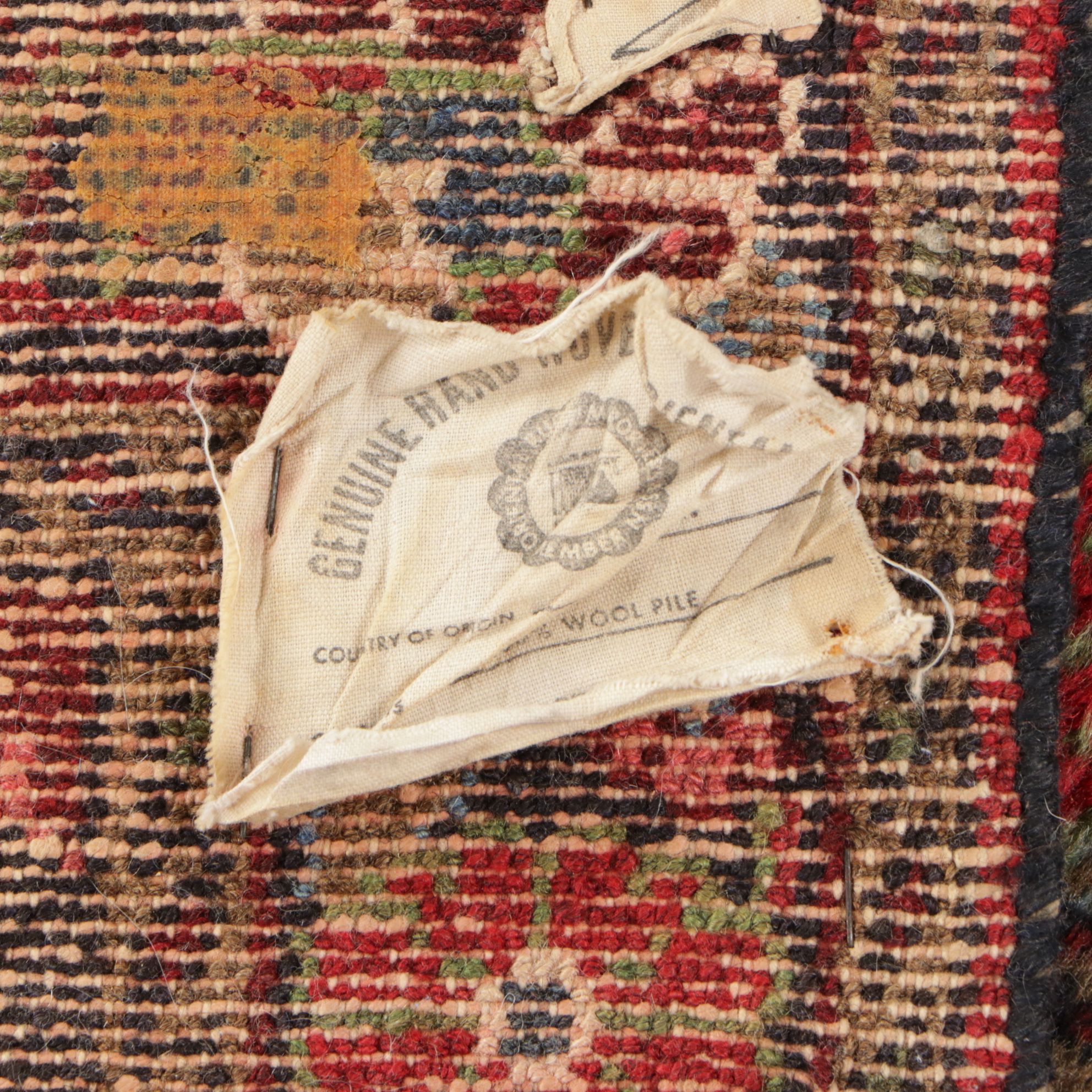 2'8 x 4'6 Hand-Knotted Persian Hamadan Accent Rug