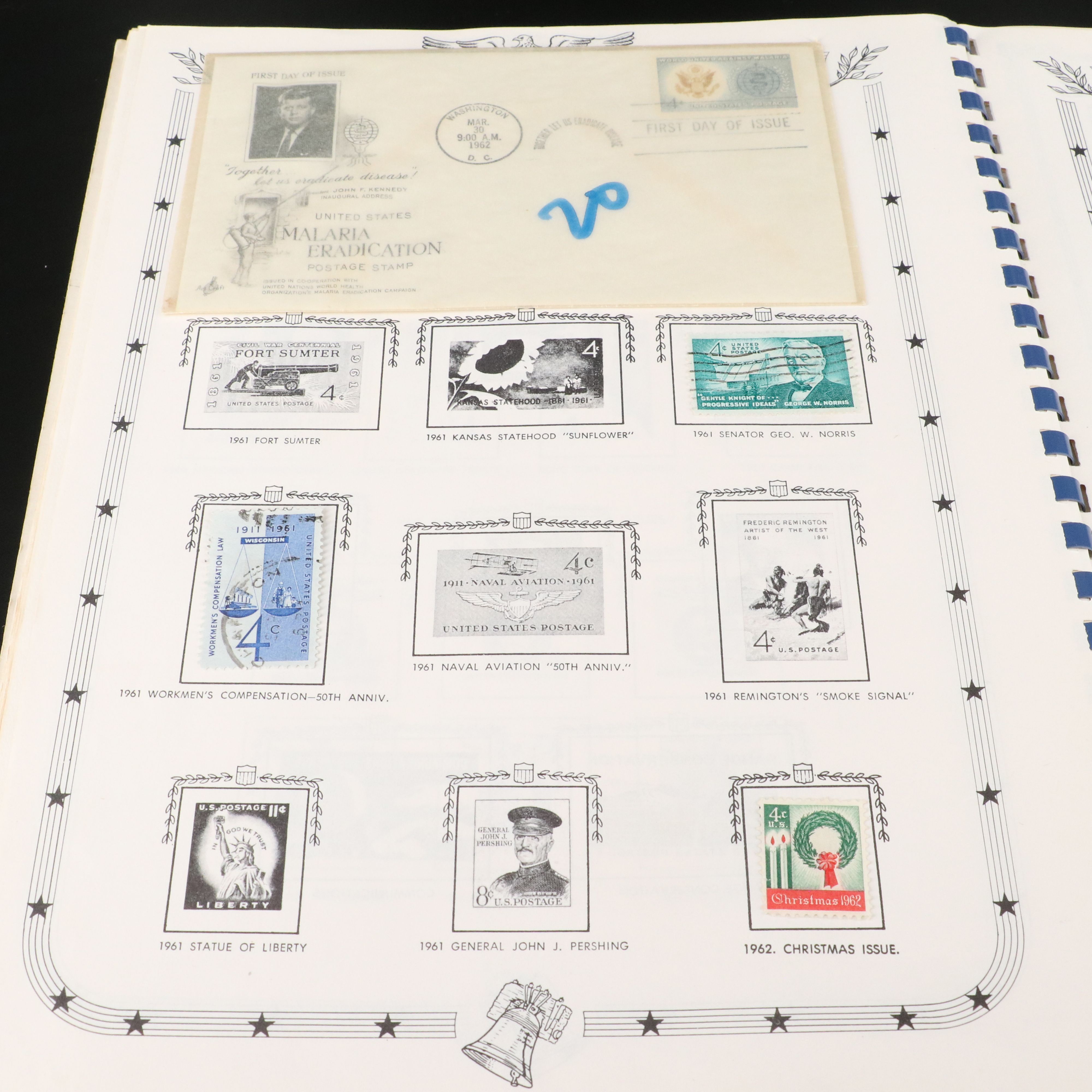 Jefferson United States stamp album and a Mint Roll of State Quarters