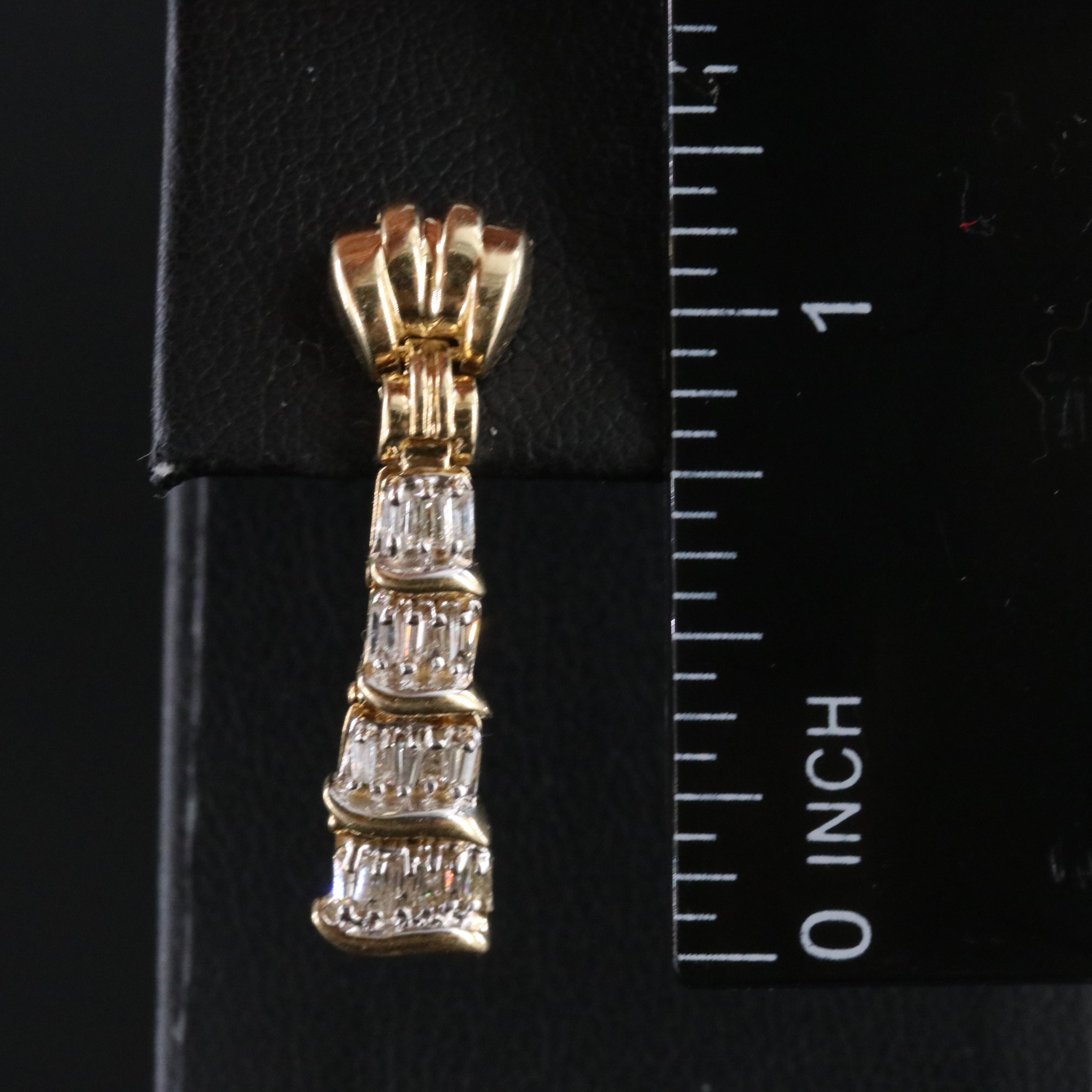 14K 0.94 CTW Diamond Drop Earrings