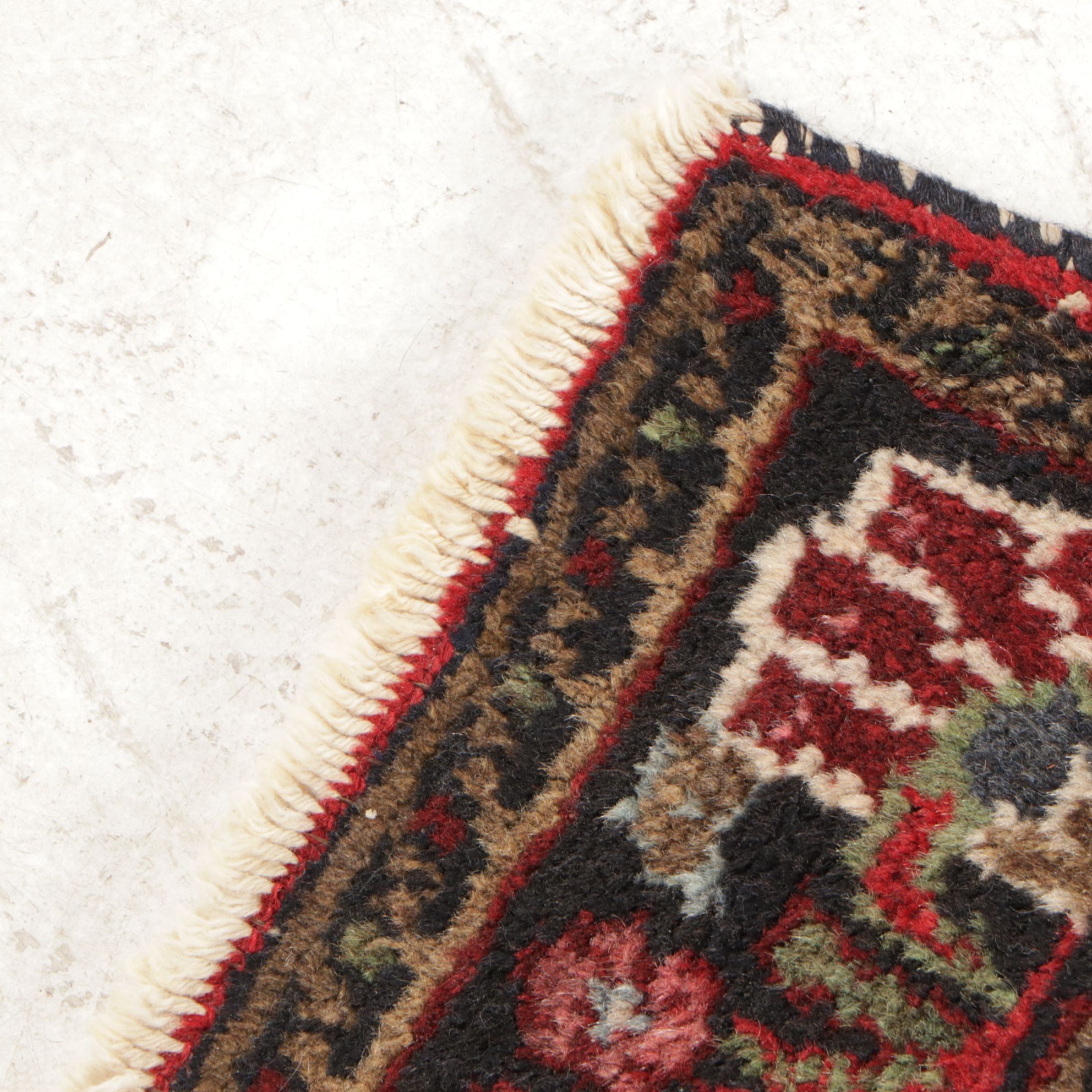 2'8 x 4'6 Hand-Knotted Persian Hamadan Accent Rug