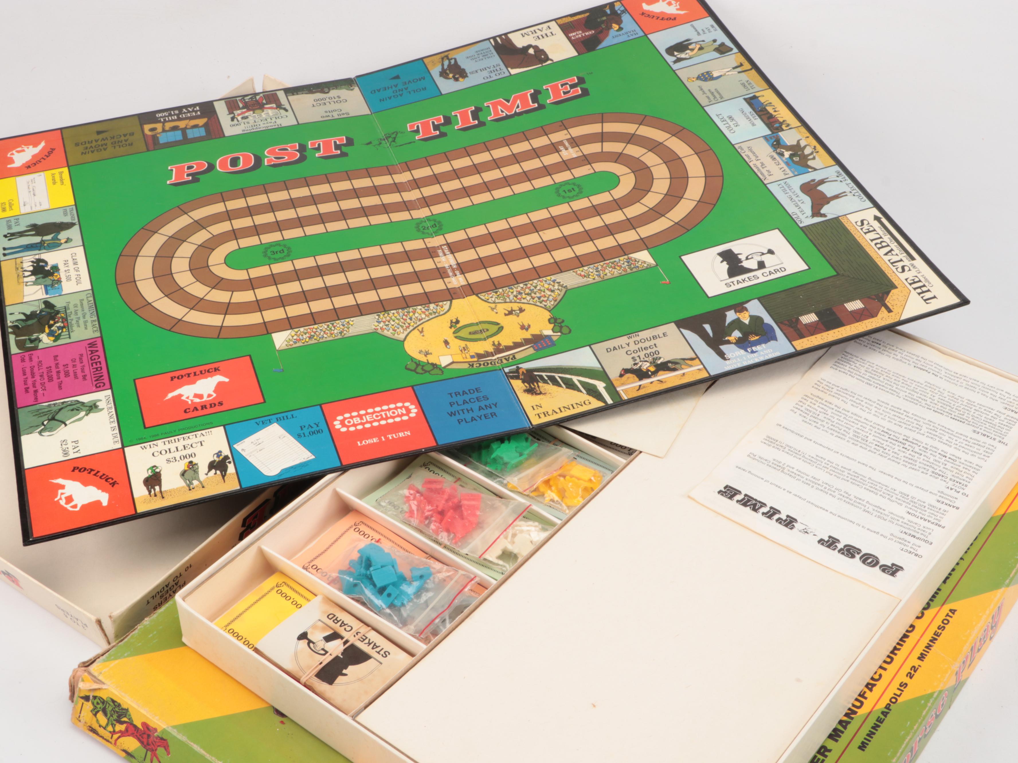 "Post Time", "Totopoly", and More Equestrian Themed Board Games