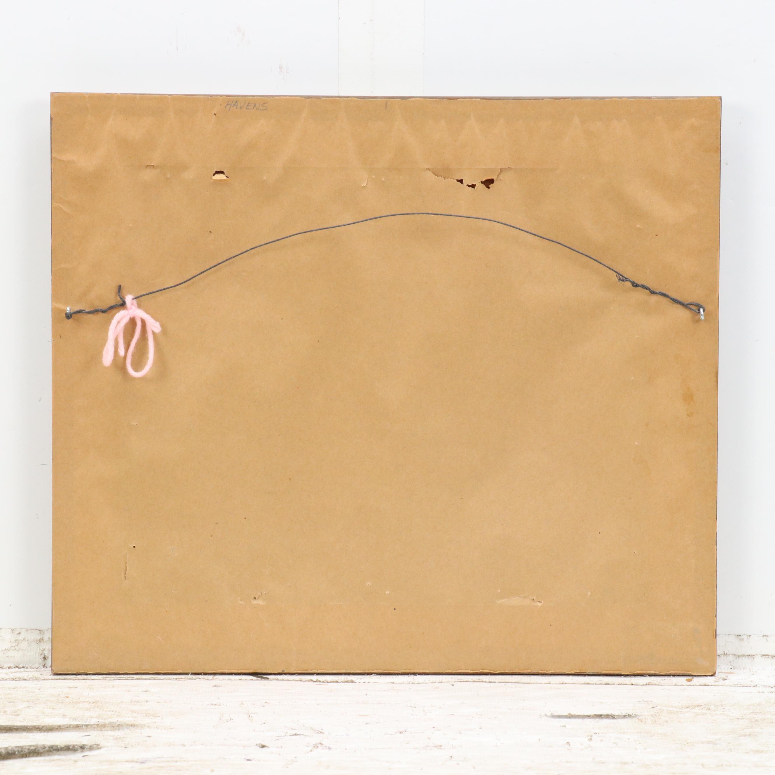 Arthur James Emery Powell Landscape Oil On Board of Creek After Snowfall