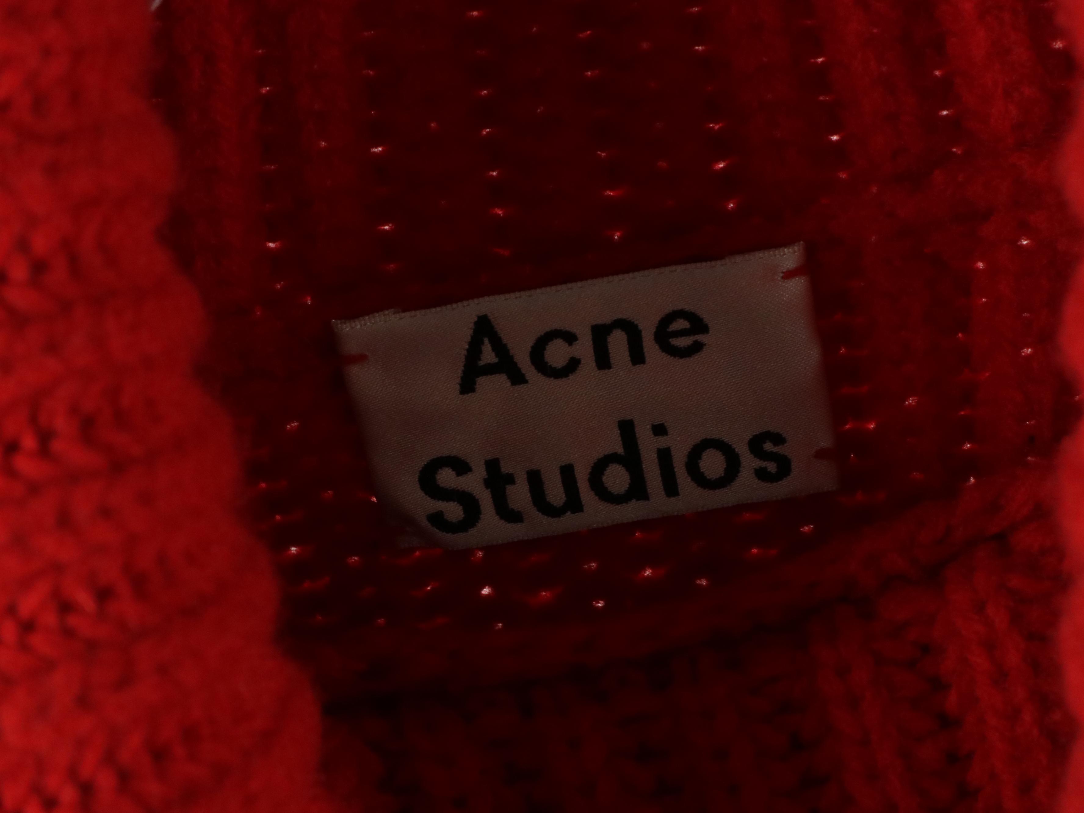 Acne Studios Oversized Chunky Knit Wool Turtlenecks and Knit Blend Pullover