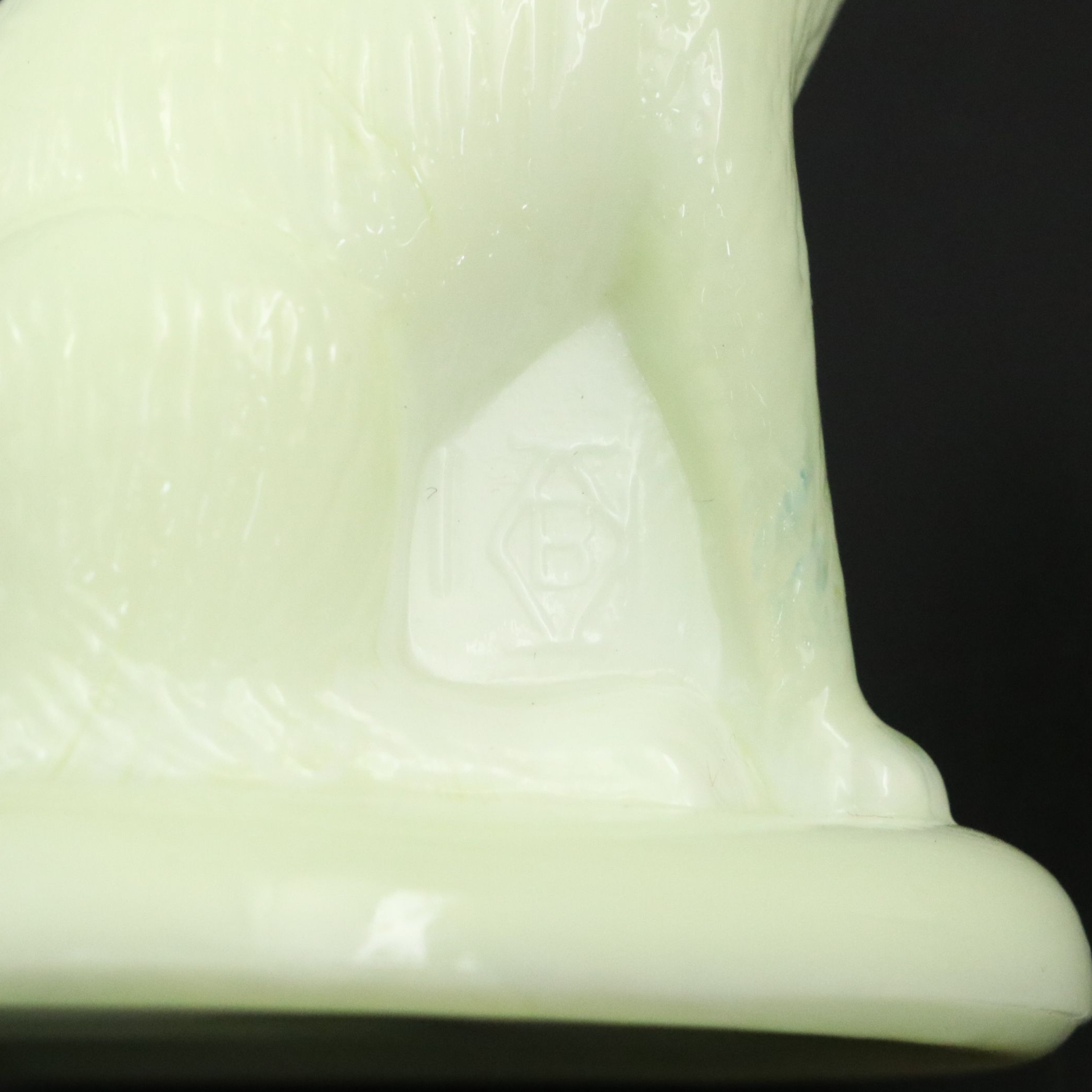 Mosser, Boyd's with Other Vaseline Glass Figurines, Mortar and Pestle with More