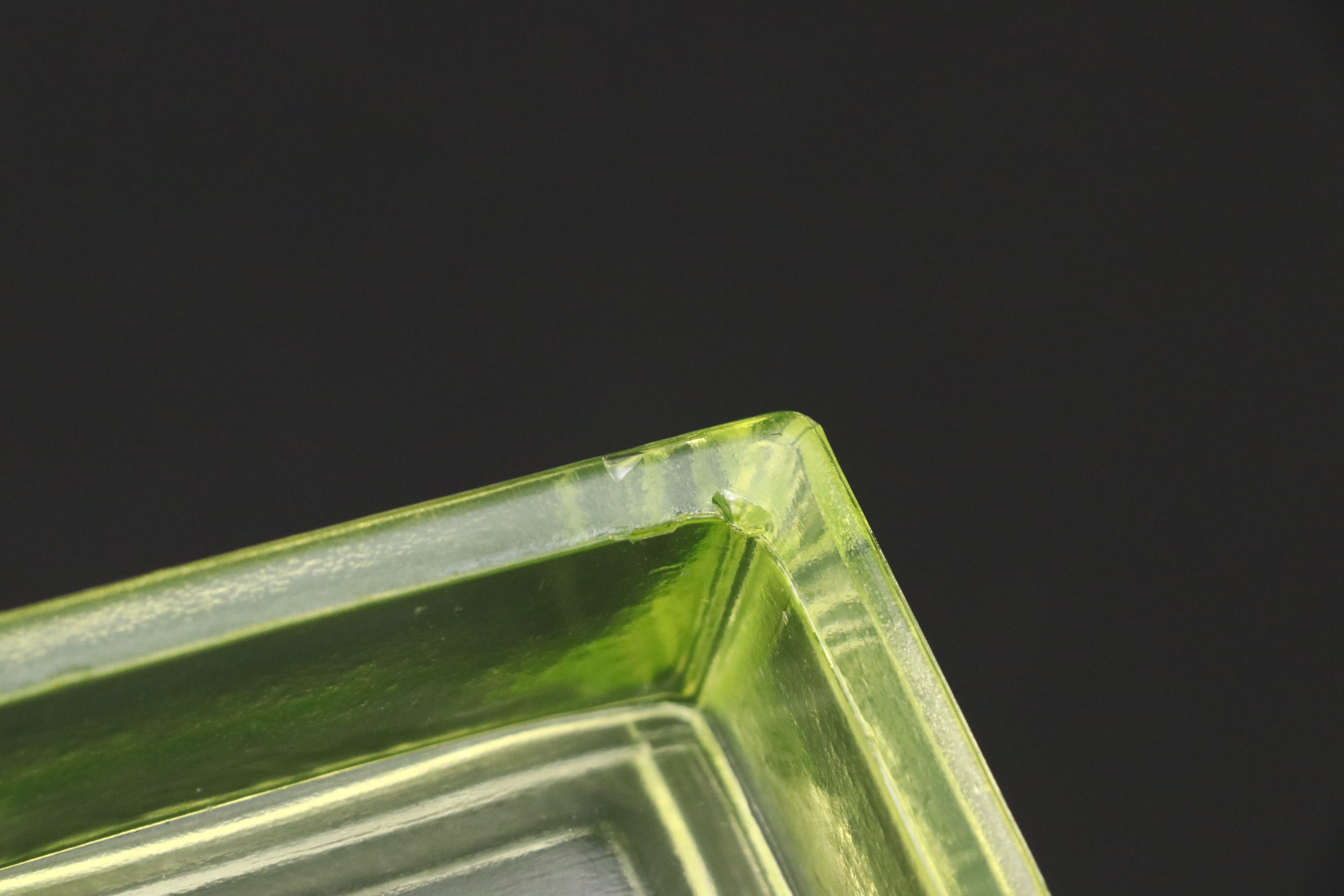 Mosser, Boyd's with Other Vaseline Glass Figurines, Mortar and Pestle with More