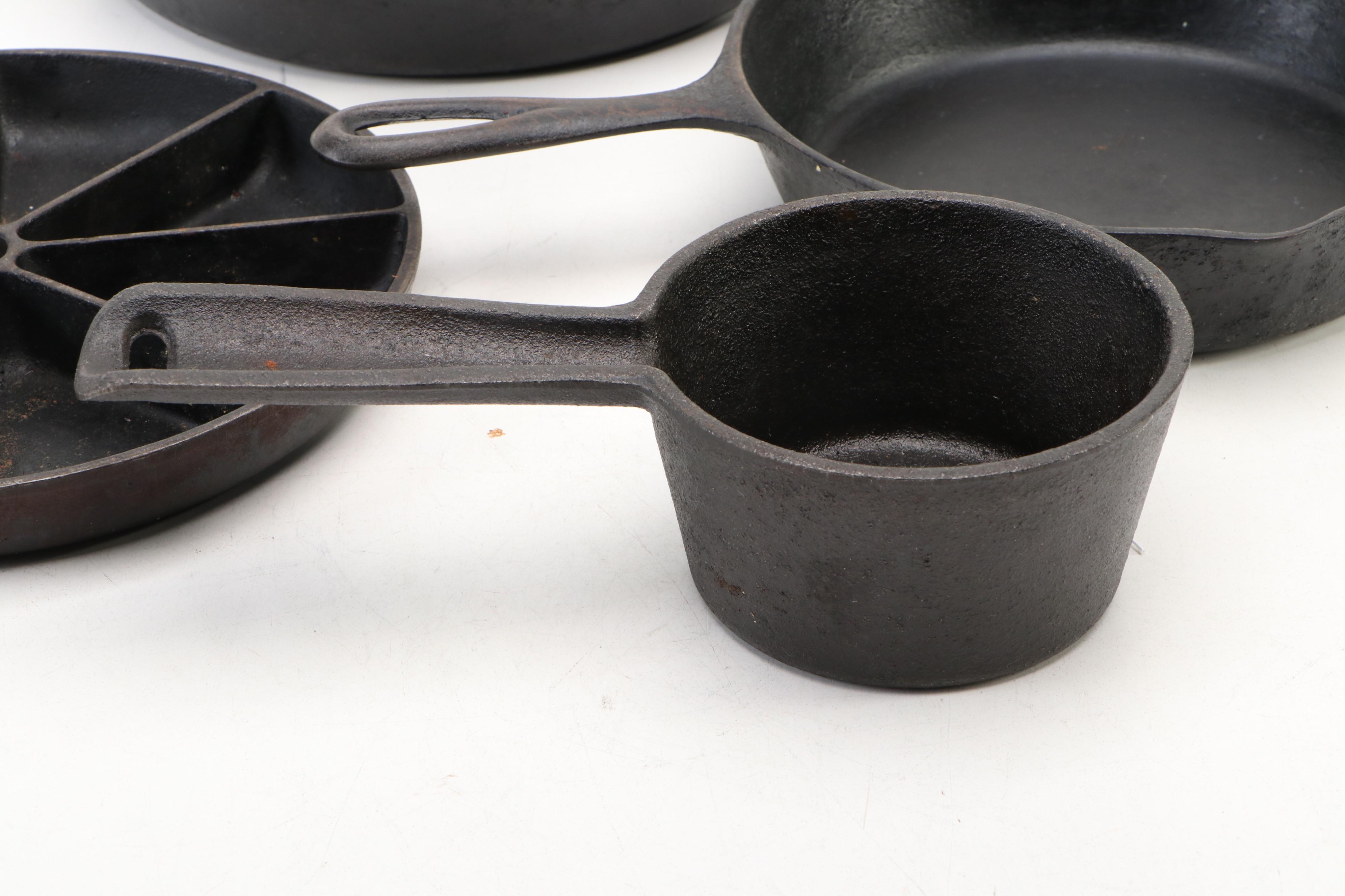 Cast Iron Wedge with Other Skillets and Pans