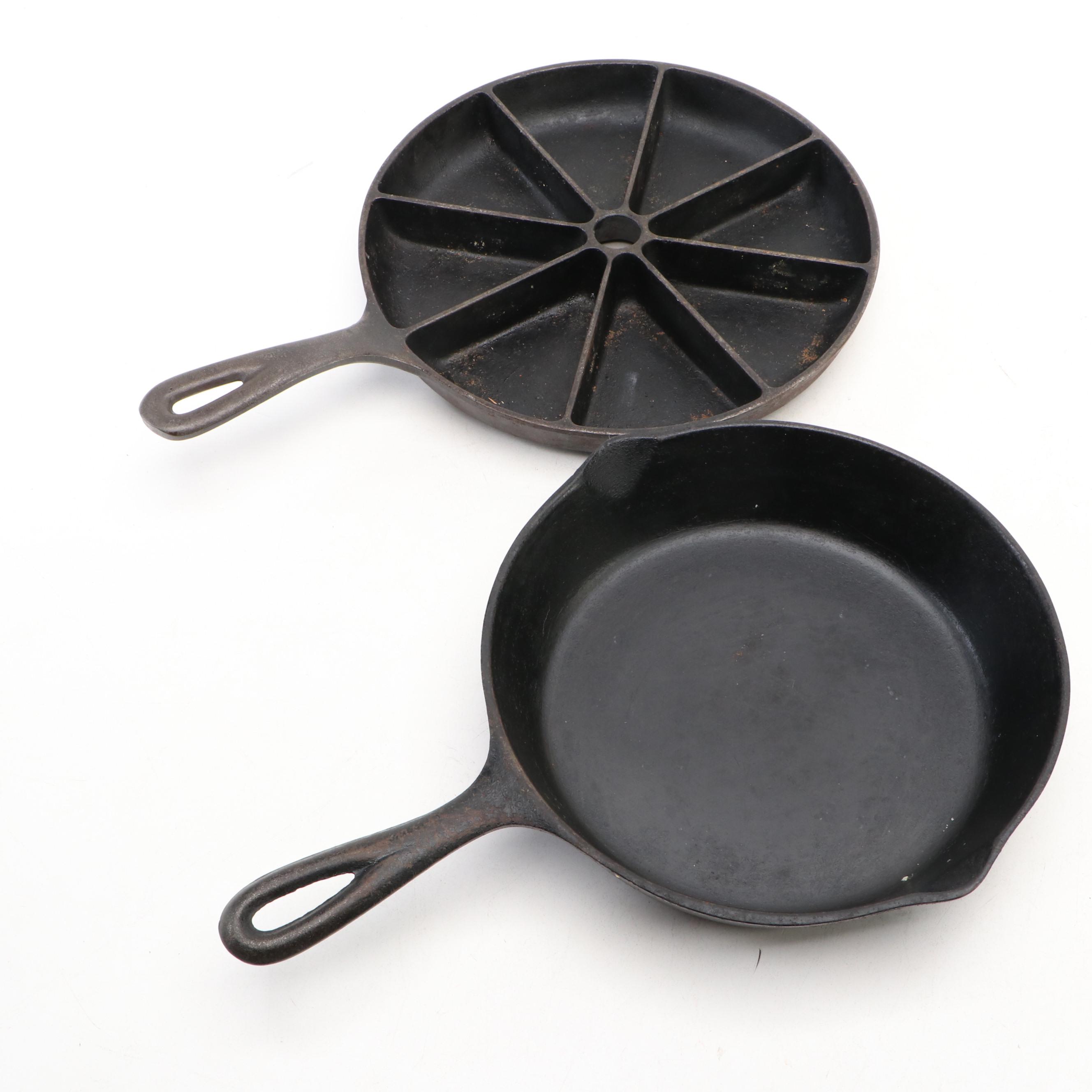Cast Iron Wedge with Other Skillets and Pans