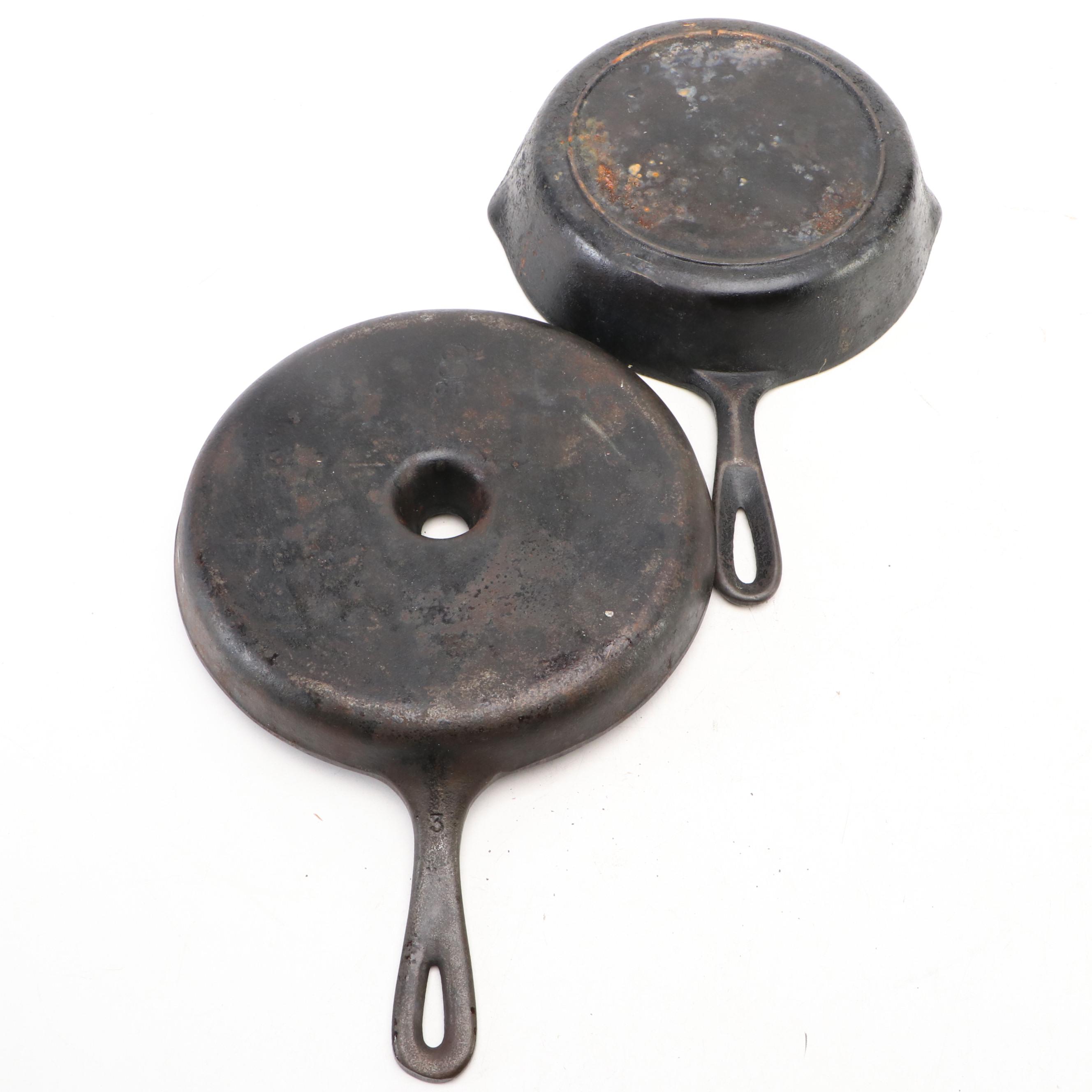 Cast Iron Wedge with Other Skillets and Pans