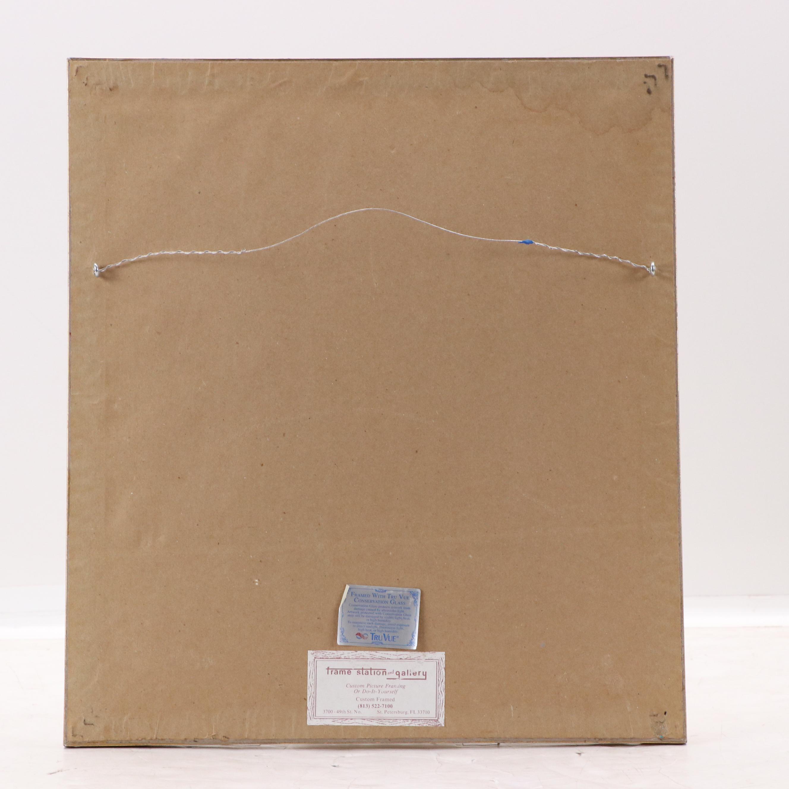 Ernest C. Simmons Acrylic Painting of Green Heron