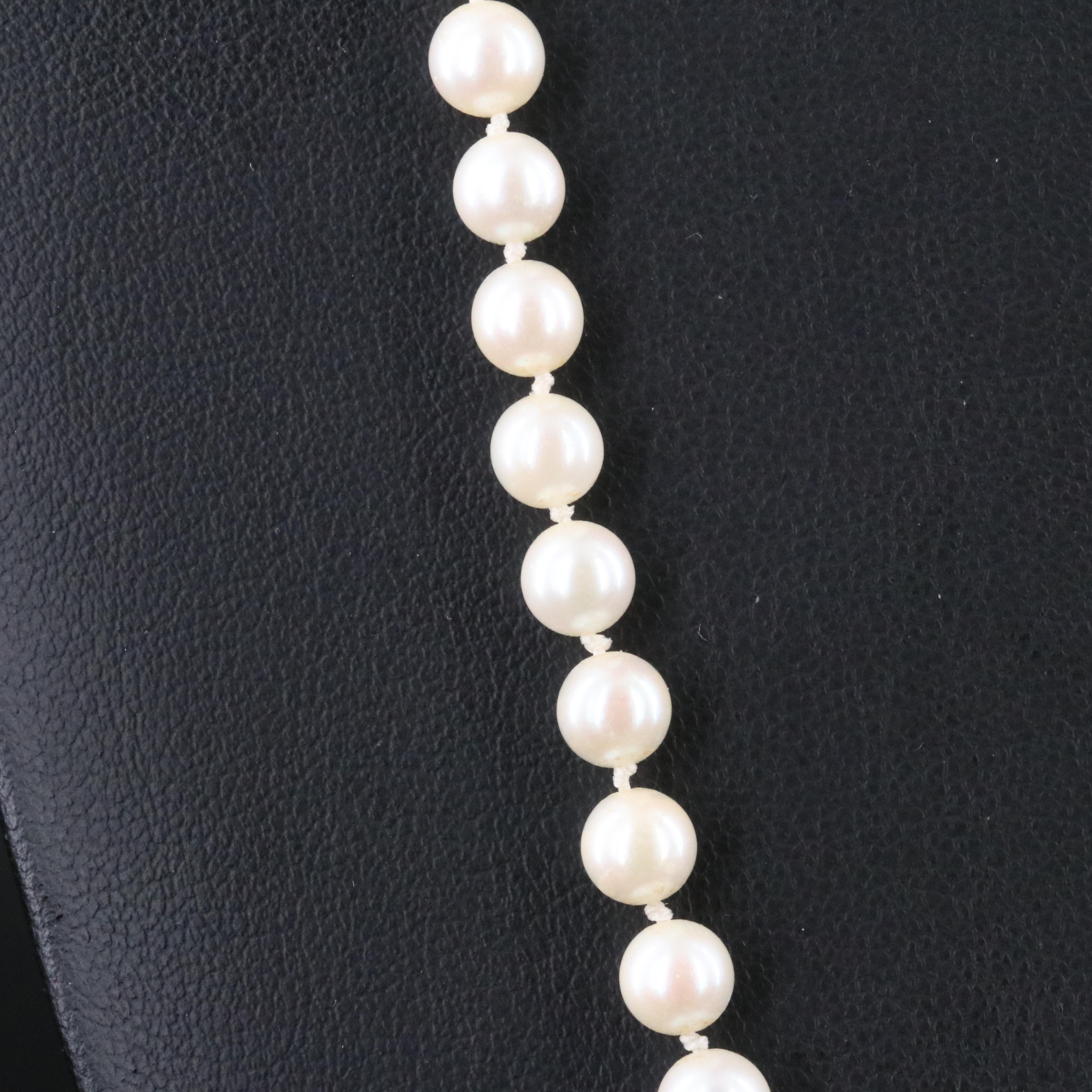 Pearl Necklace with 14K Clasp