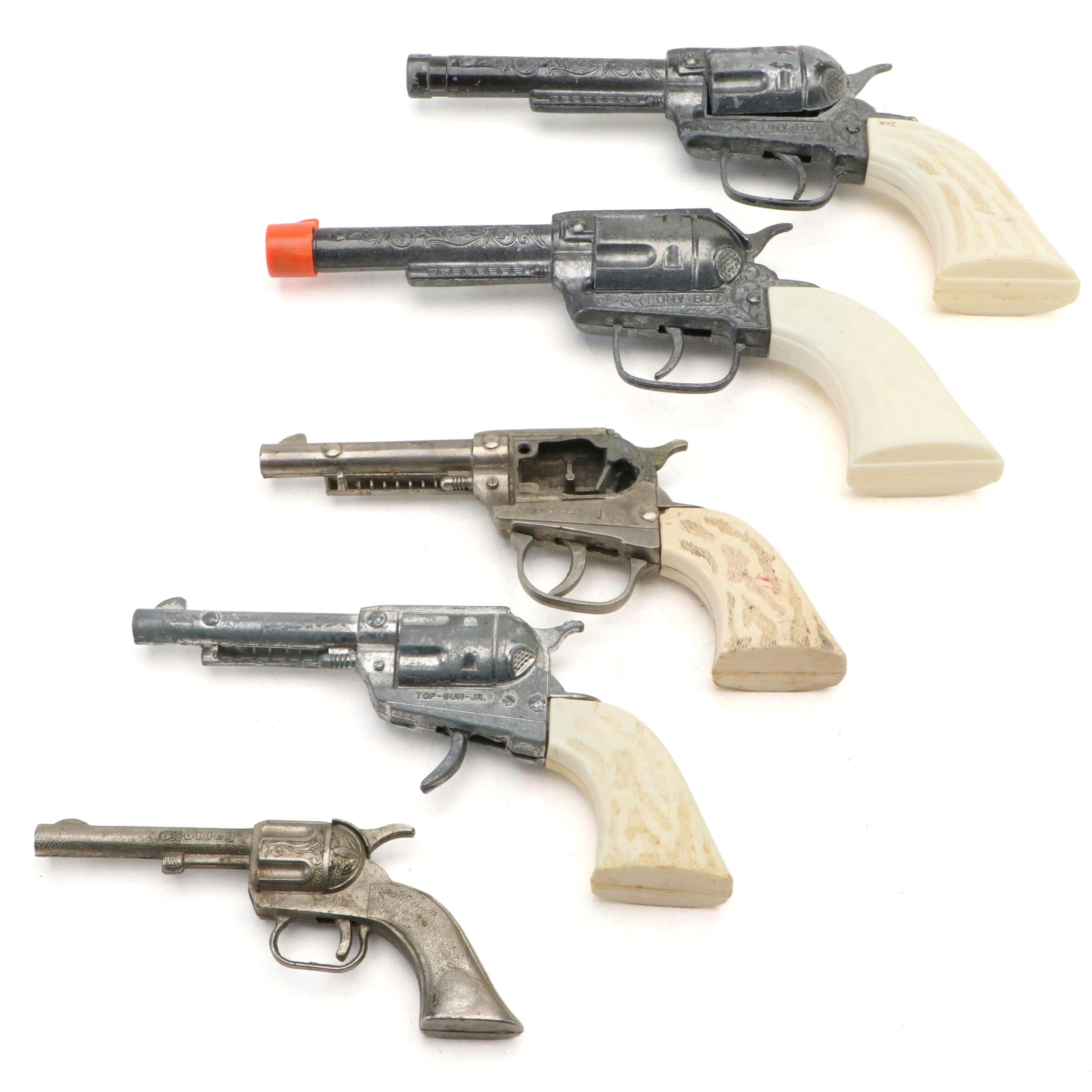 Pony Boy, Top Gun Jr. and Other Toy Cap Guns, Mid-20th Century