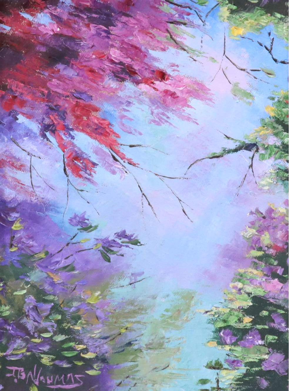 James Baldoumas Oil Painting "Blossoming Sky," 2025