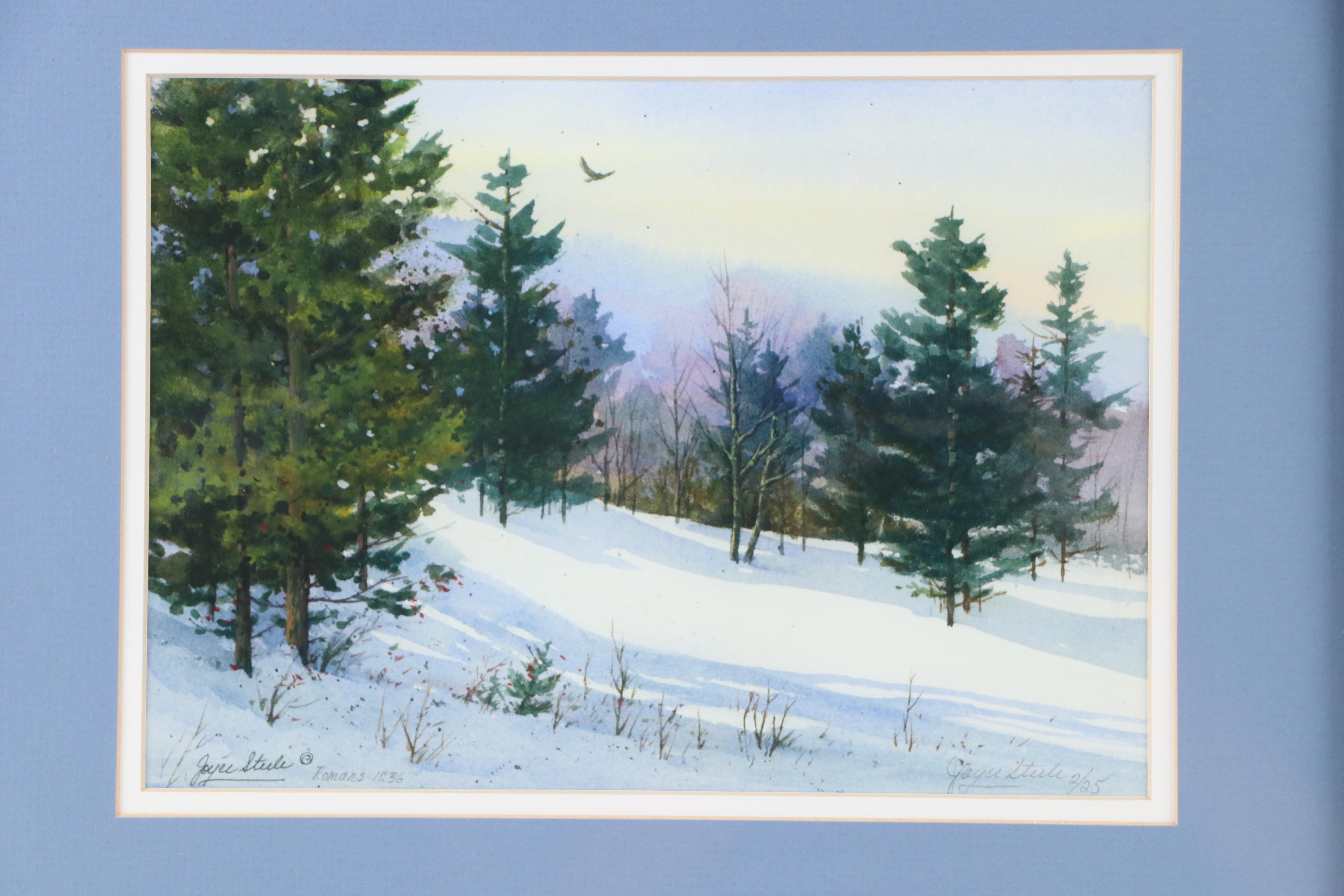 Joyce Steele Winter Landscape Giclée "Fresh Snow"
