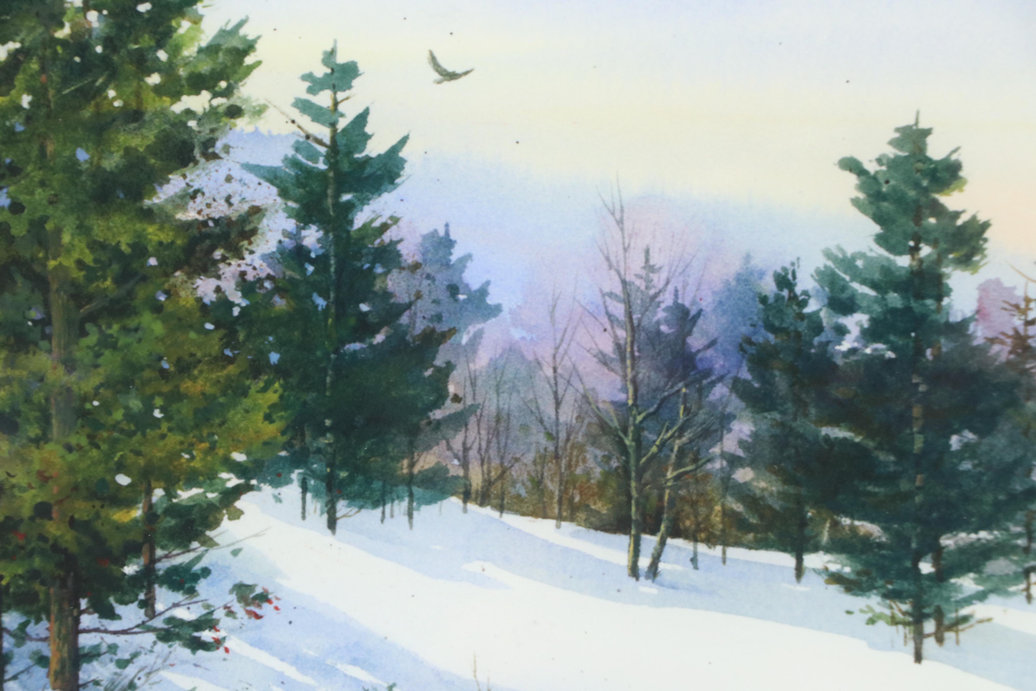 Joyce Steele Winter Landscape Giclée "Fresh Snow"
