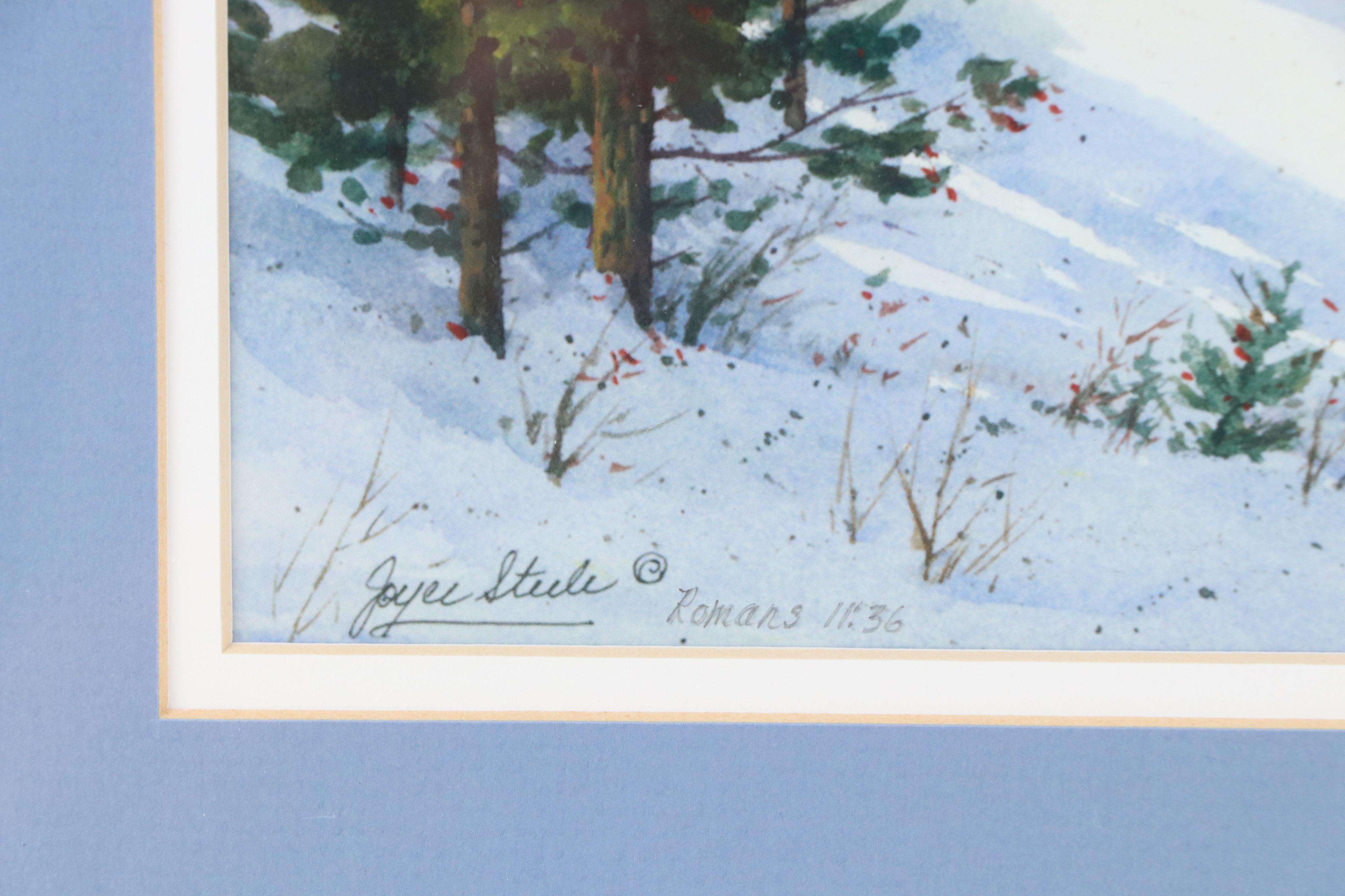 Joyce Steele Winter Landscape Giclée "Fresh Snow"