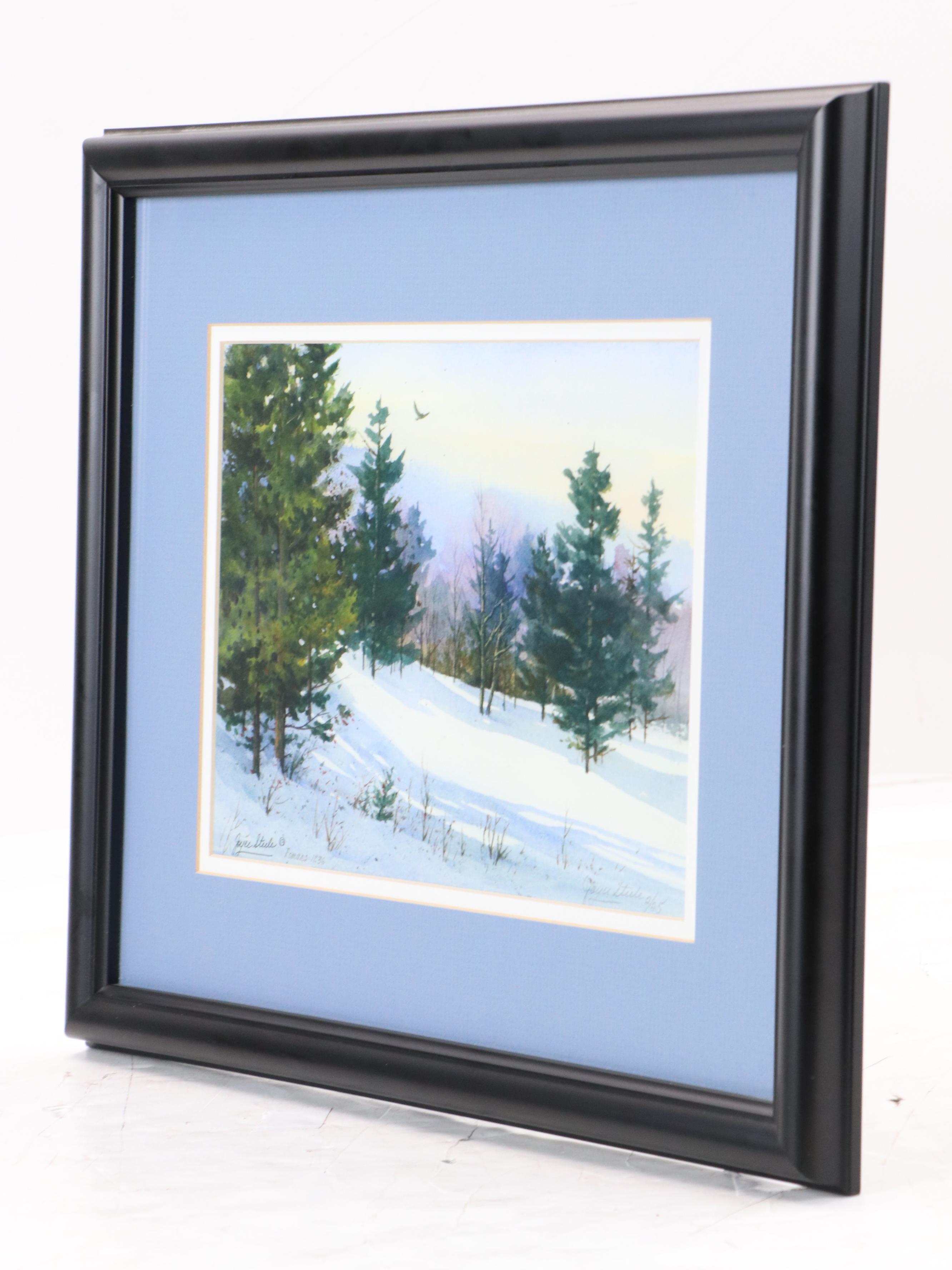 Joyce Steele Winter Landscape Giclée "Fresh Snow"