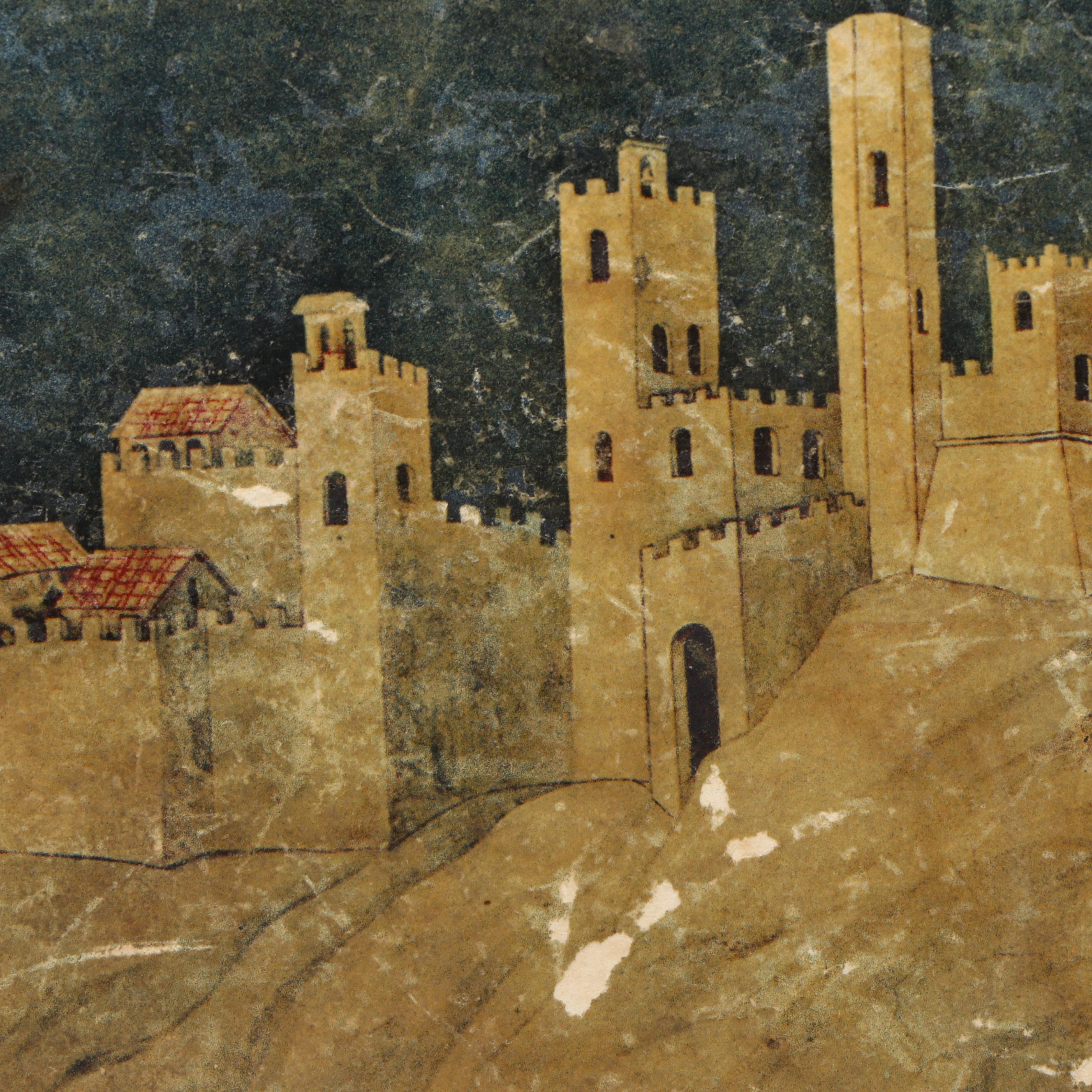 Giltwood Tissue Box Covers with Painted Wooden Box