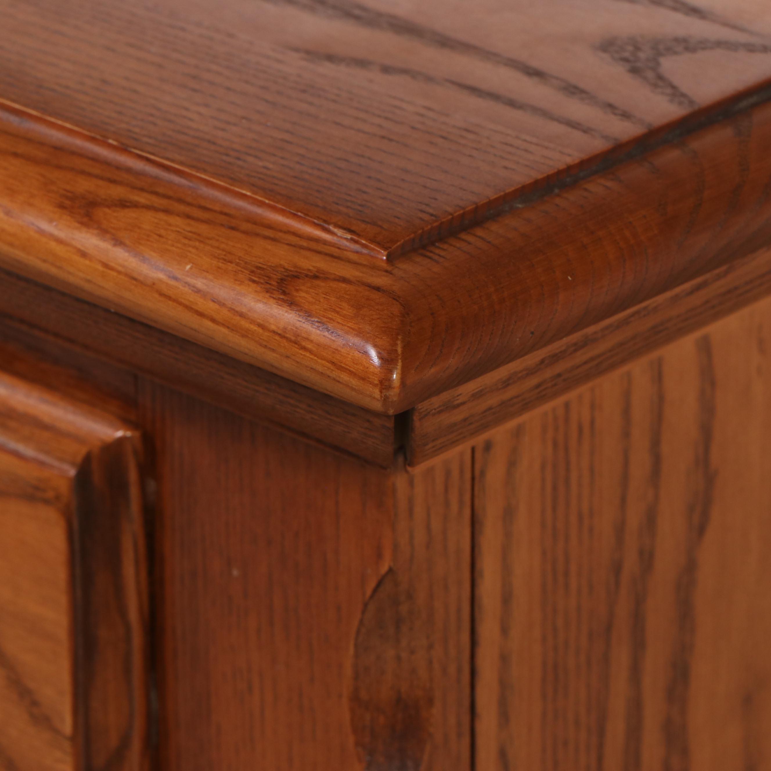 Durham Furniture Oak Triple Dresser