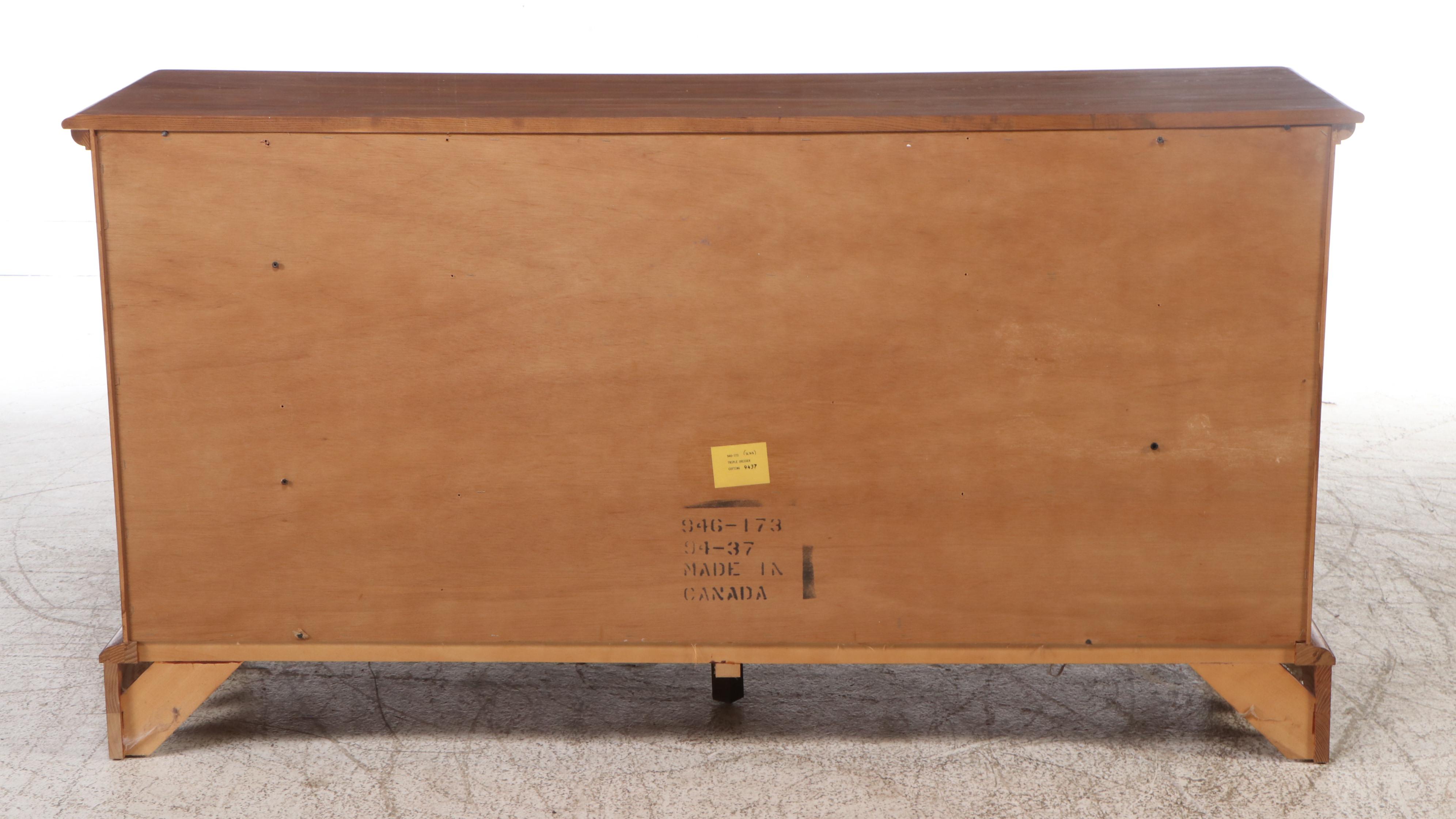 Durham Furniture Oak Triple Dresser