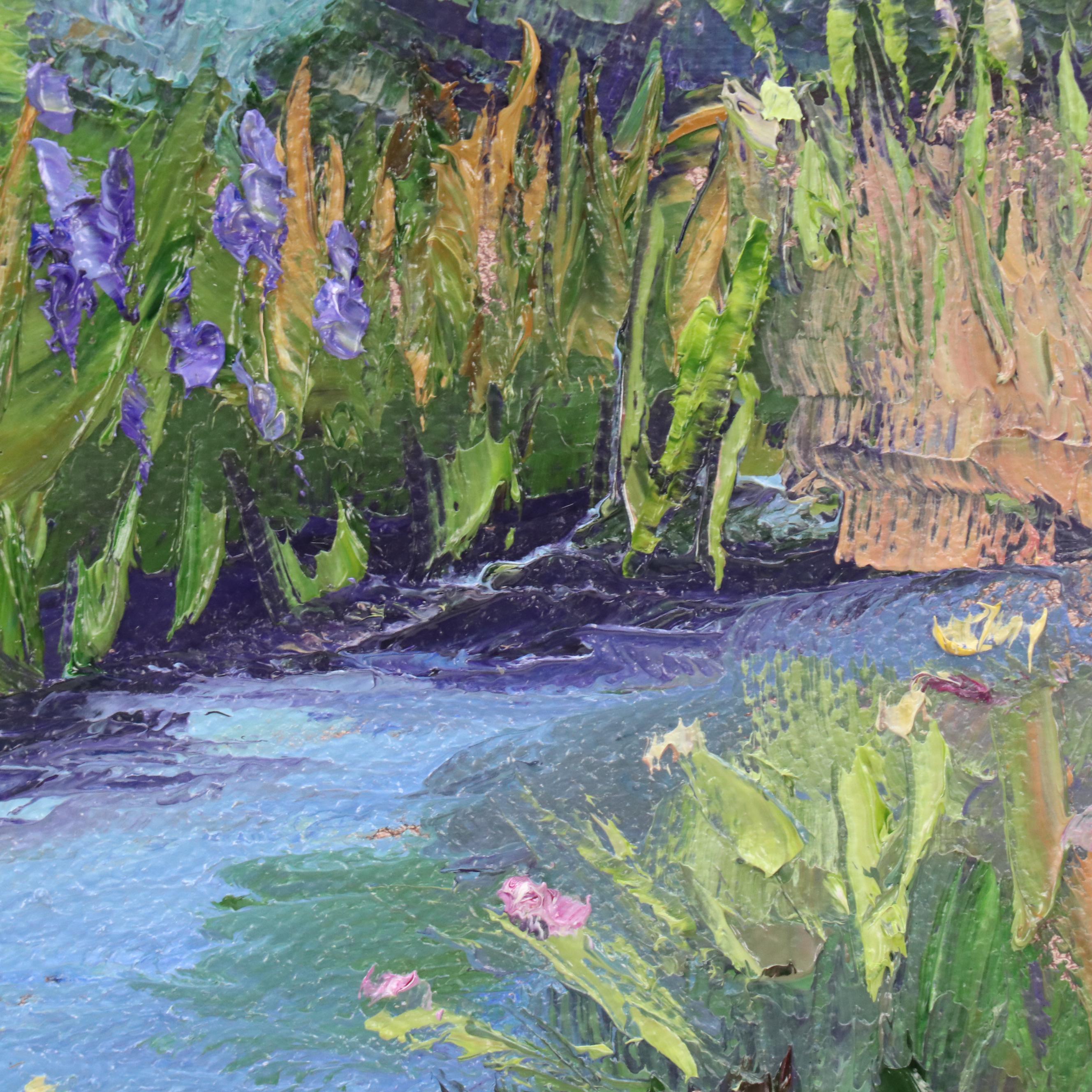 James Baldoumas Oil Painting "Flowering Stream" 2025