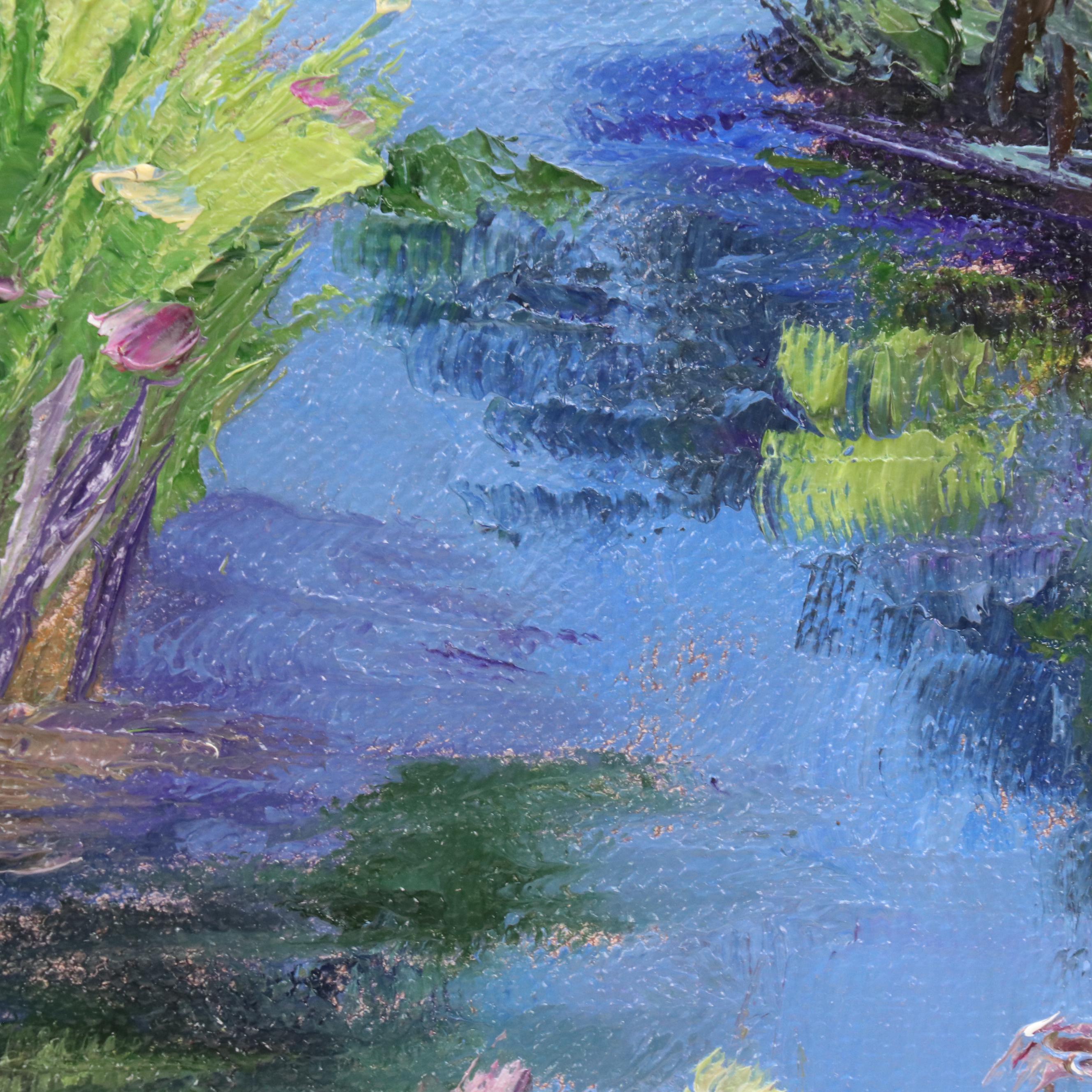 James Baldoumas Oil Painting "Flowering Stream" 2025