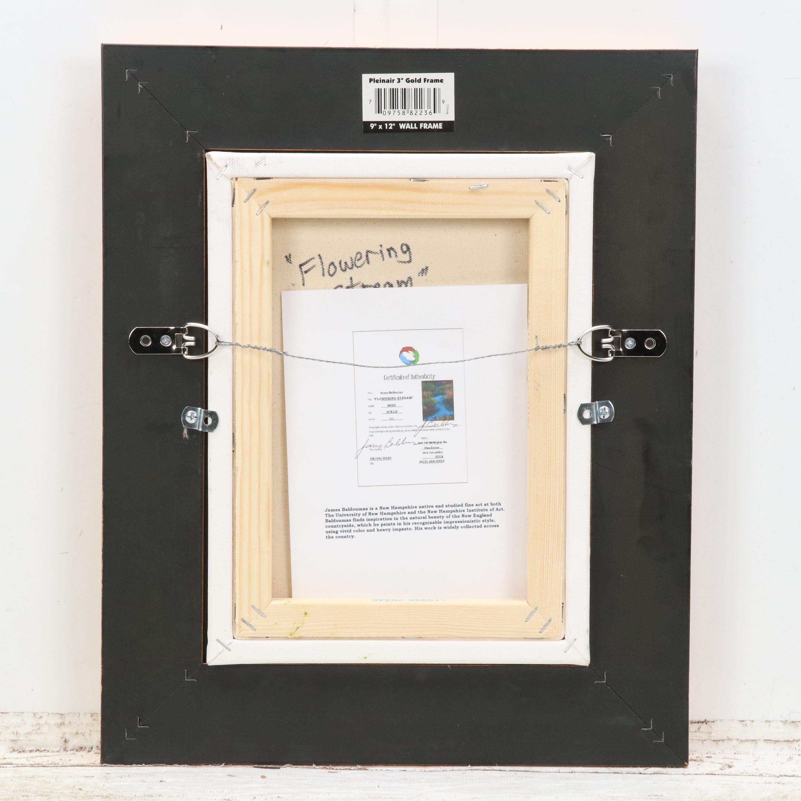 James Baldoumas Oil Painting "Flowering Stream" 2025