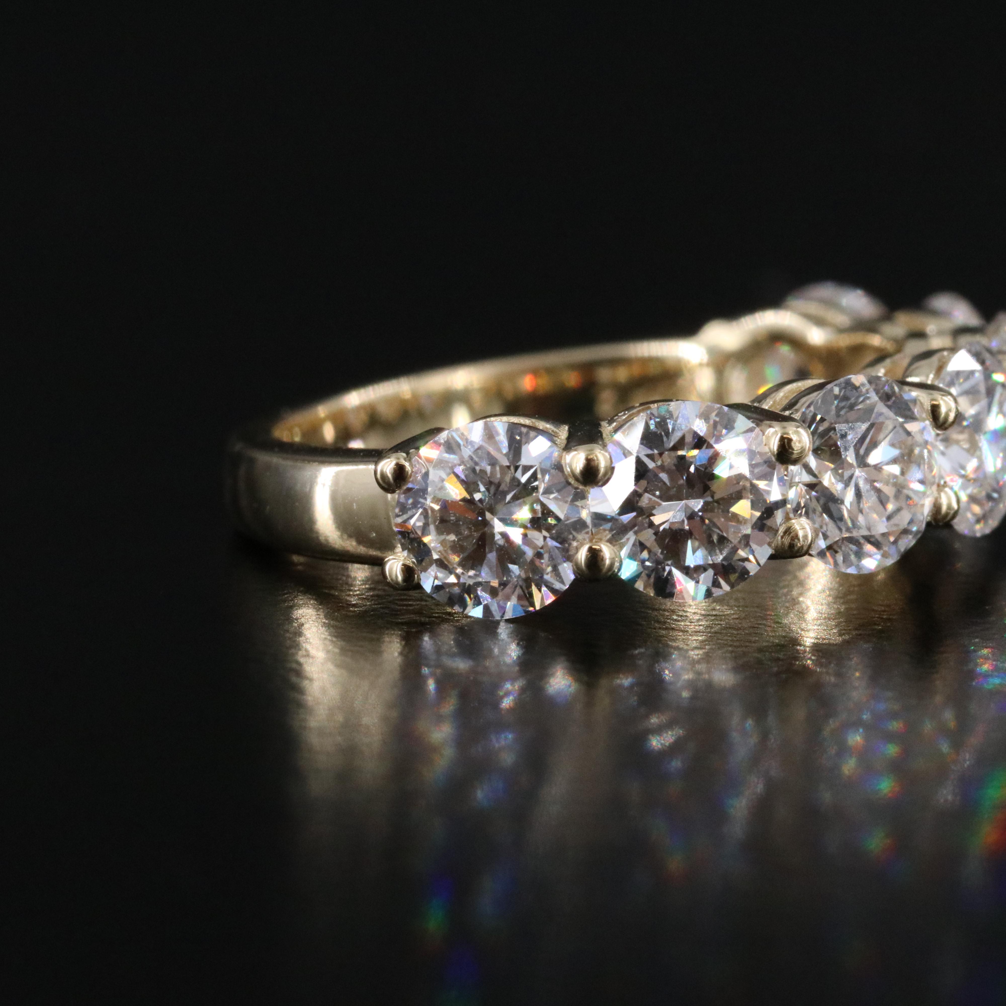 14K 3.53 CTW Lab Grown Diamond Ring with IGI Report