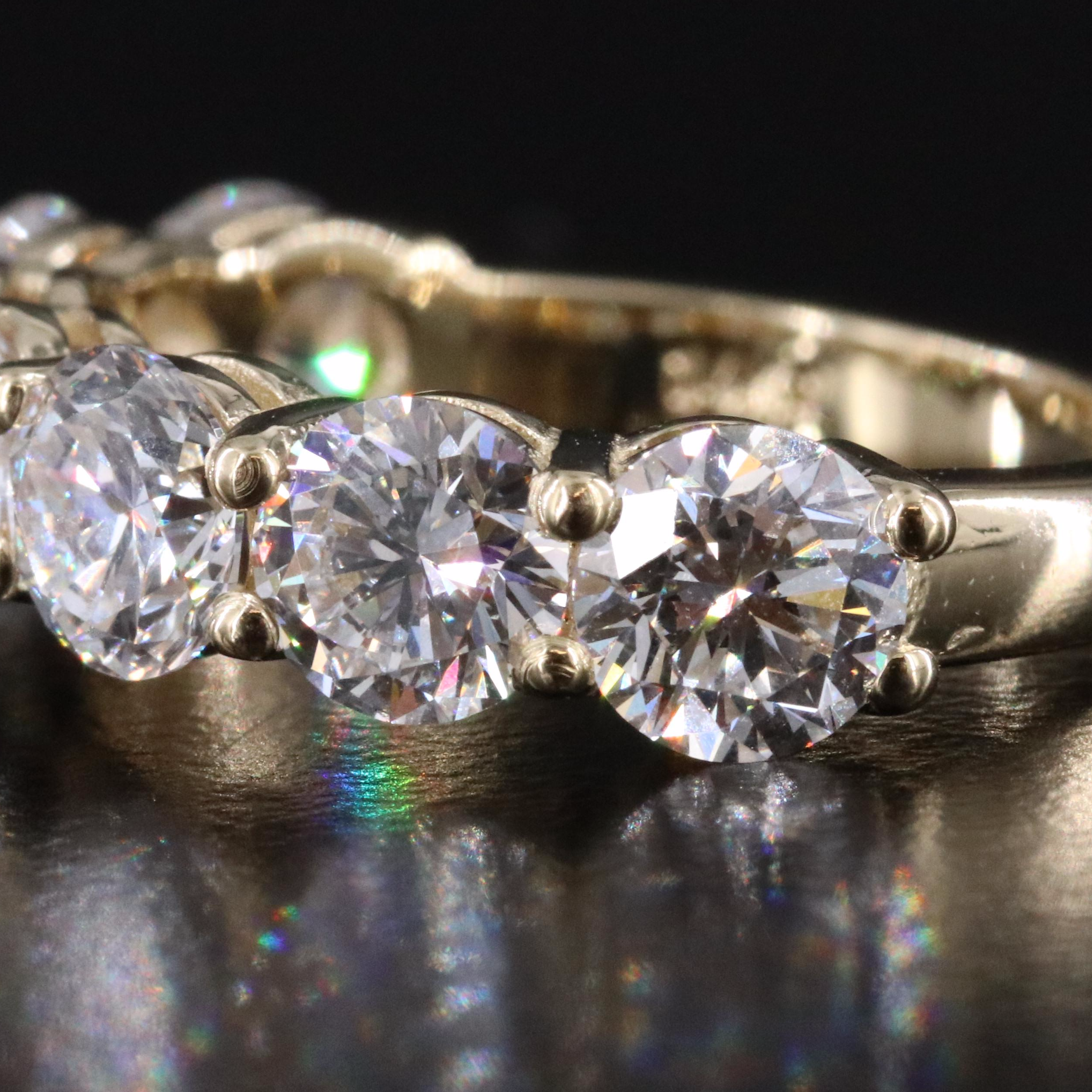 14K 3.53 CTW Lab Grown Diamond Ring with IGI Report