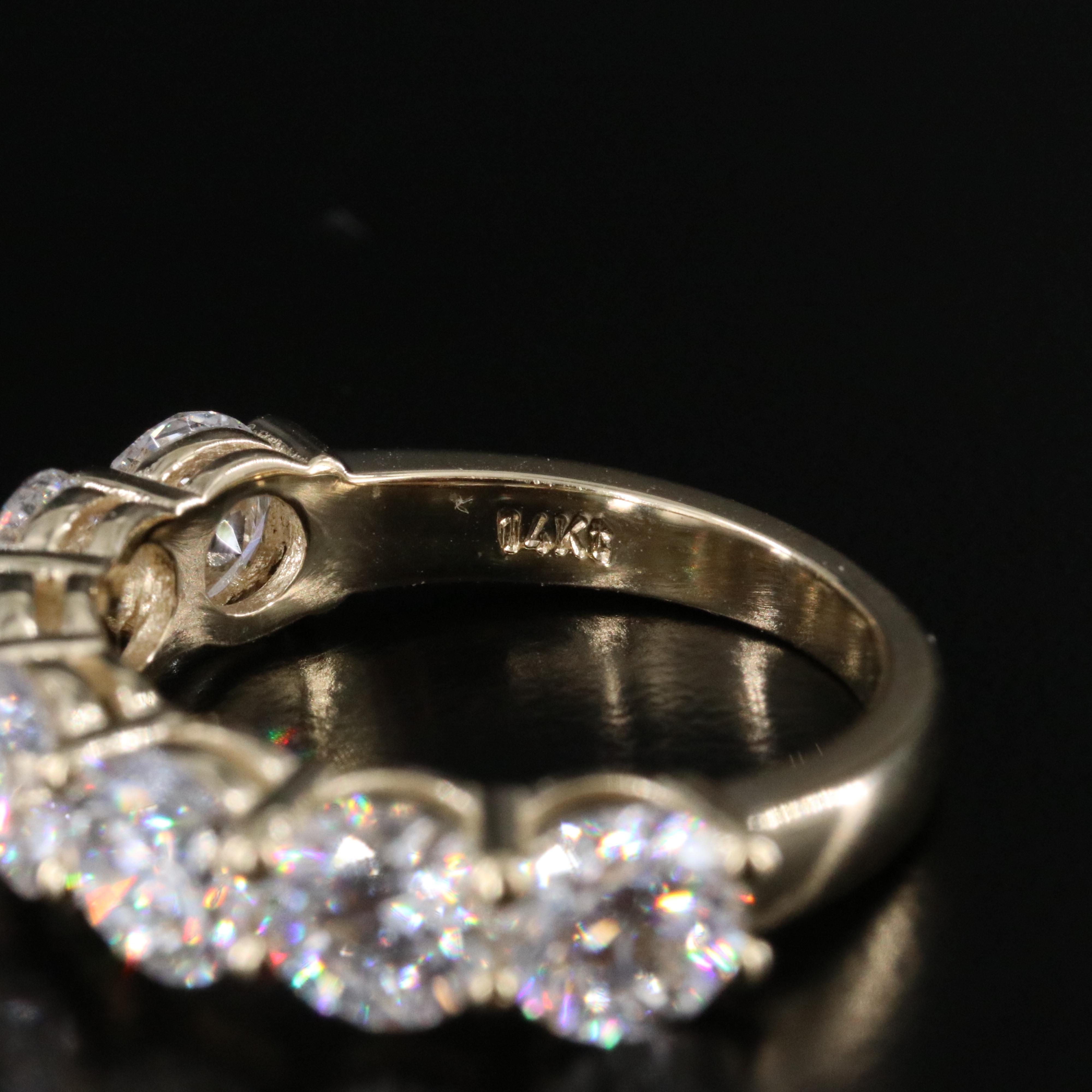 14K 3.53 CTW Lab Grown Diamond Ring with IGI Report