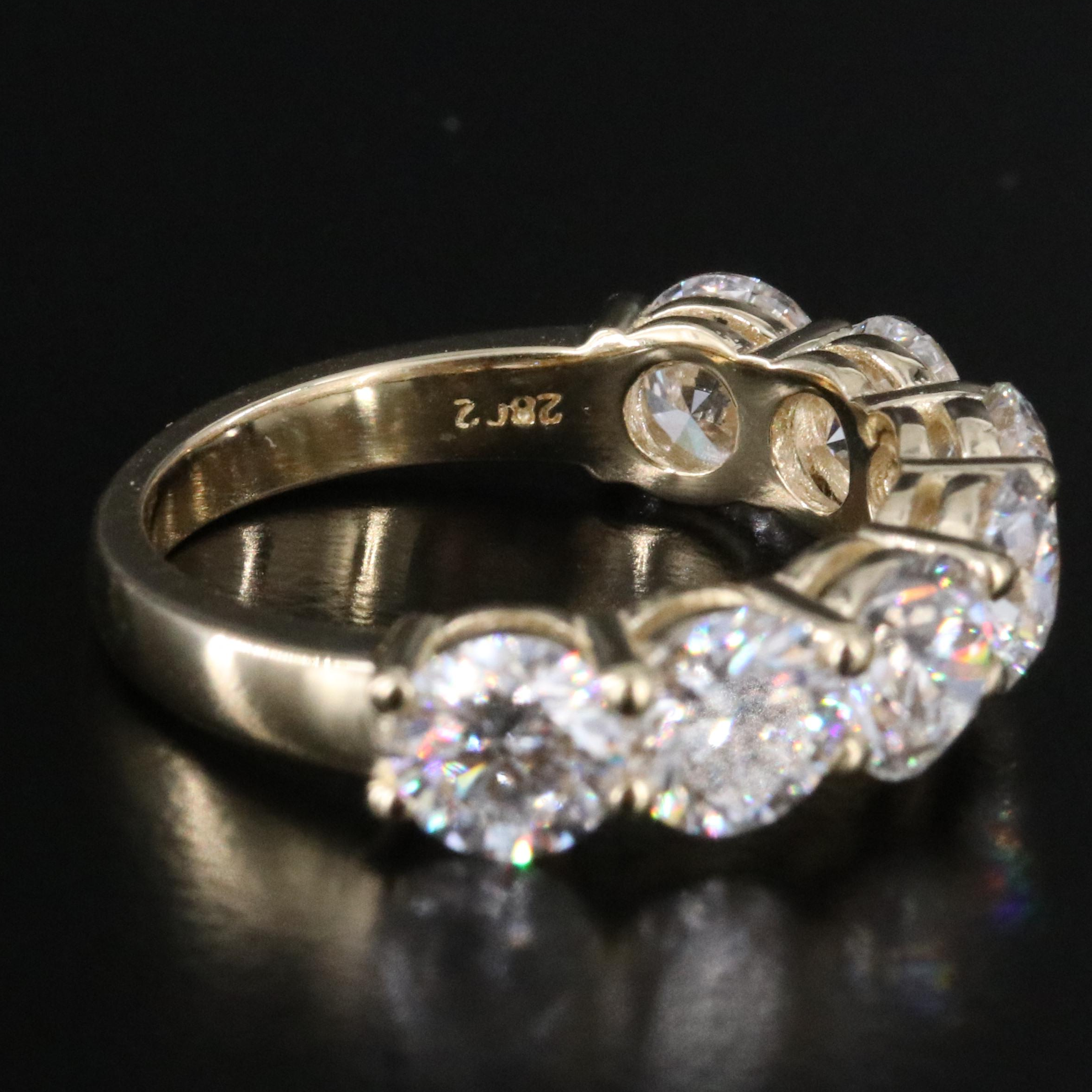14K 3.53 CTW Lab Grown Diamond Ring with IGI Report