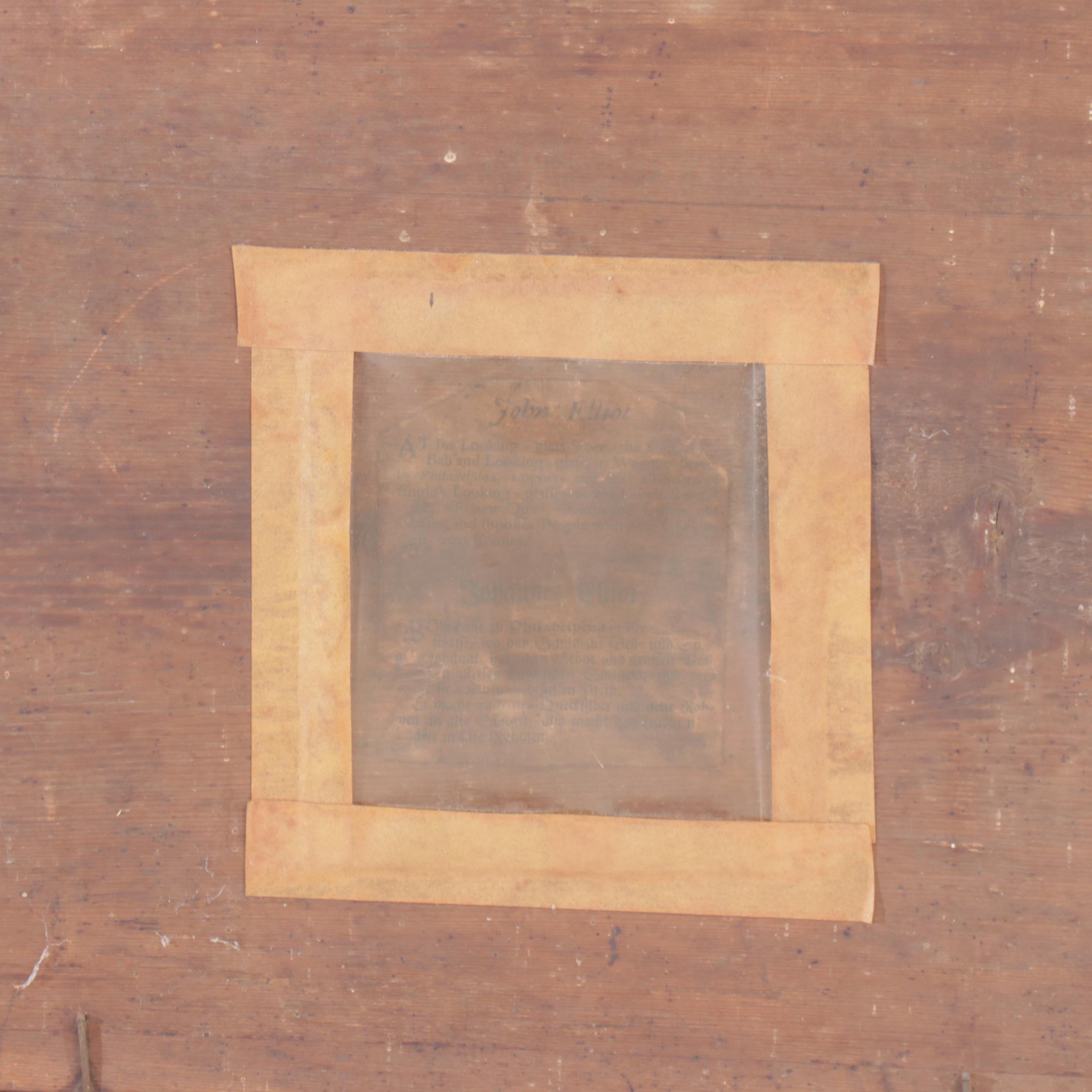 John Elliot Philadelphia Chippendale Mahogany Looking Glass, Circa 1796-1803