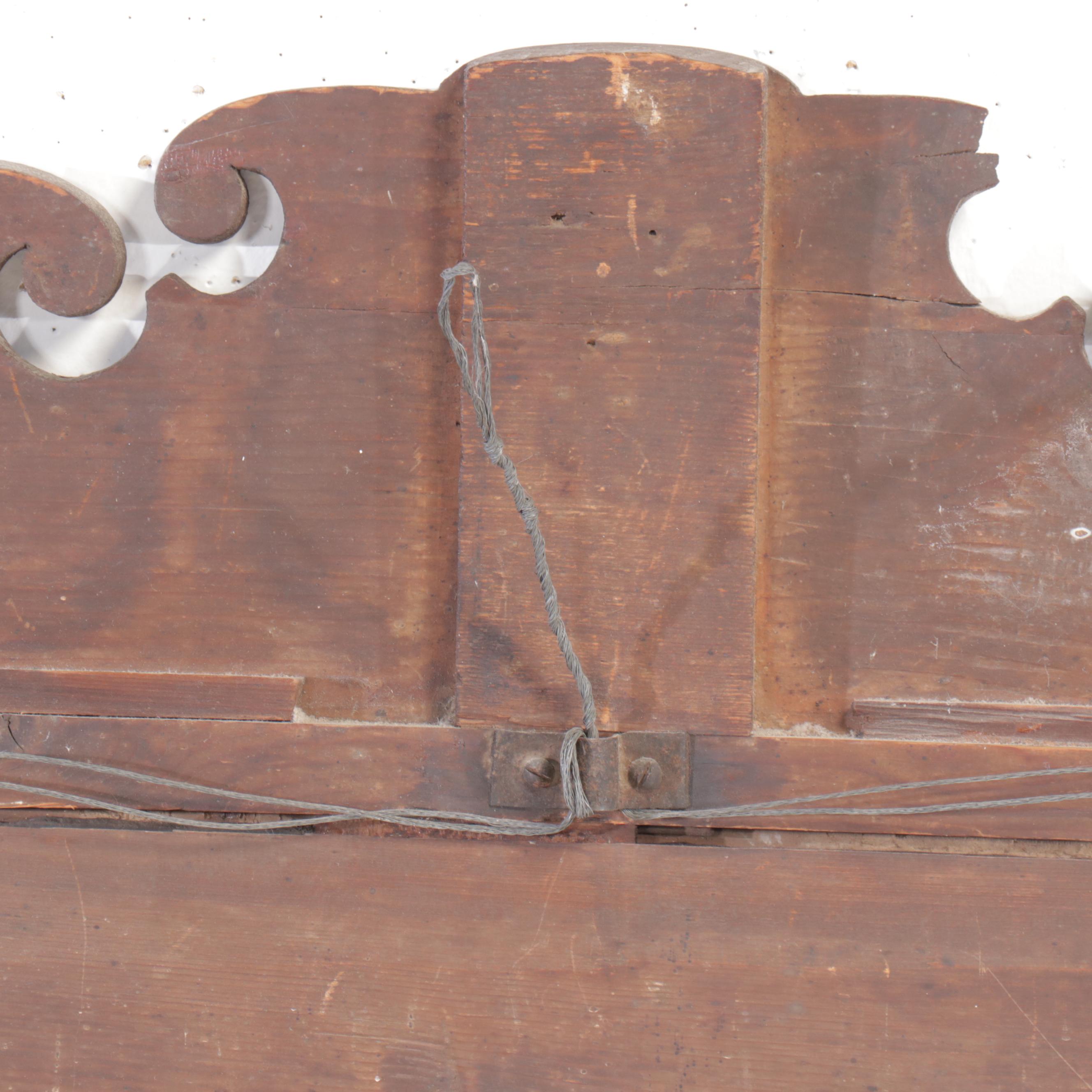 John Elliot Philadelphia Chippendale Mahogany Looking Glass, Circa 1796-1803