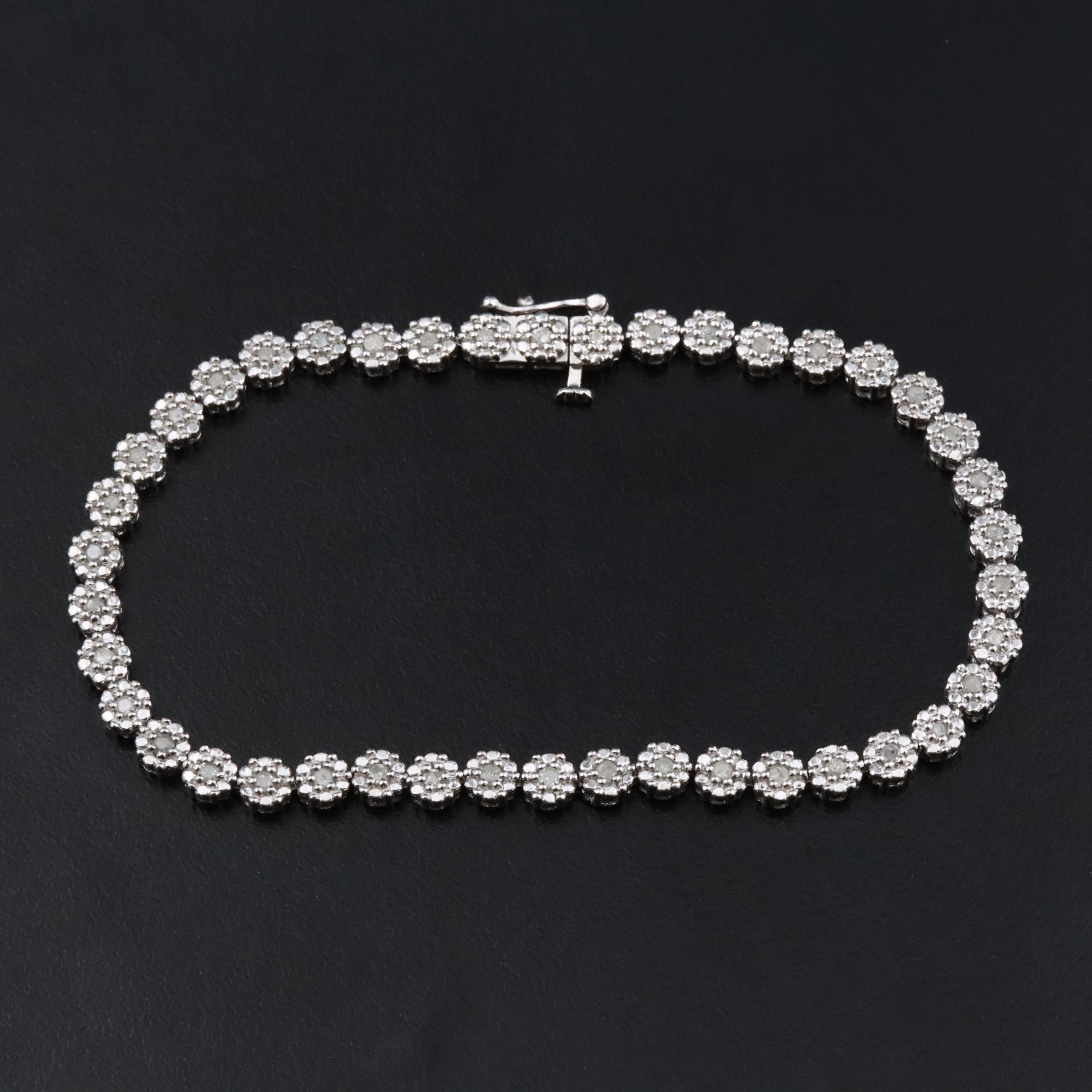 Sterling Diamond Bracelet
