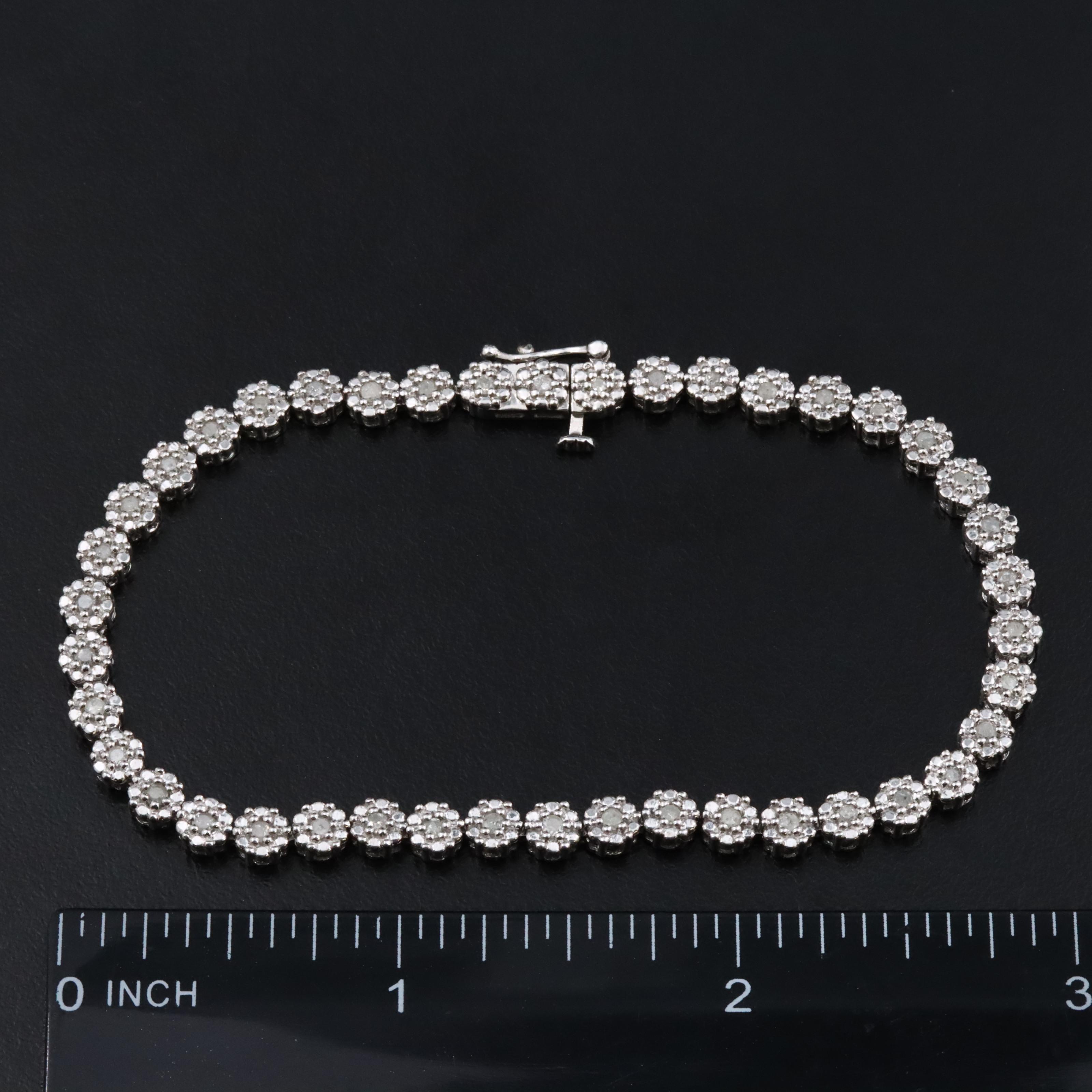 Sterling Diamond Bracelet
