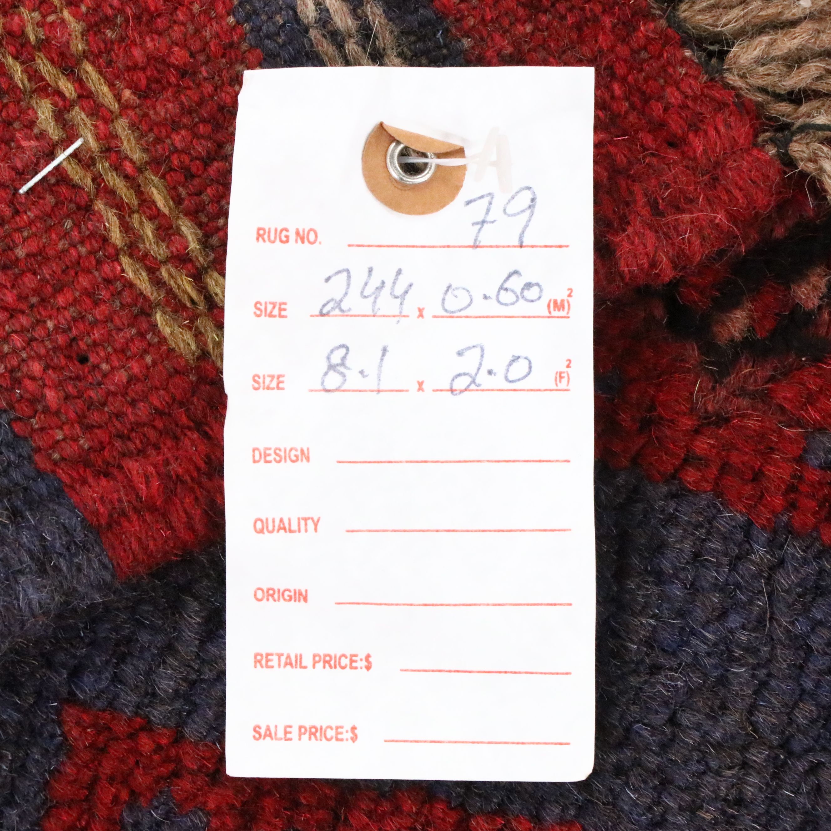 2' x 8'2 Handwoven Afghan Mashwani Carpet Runner