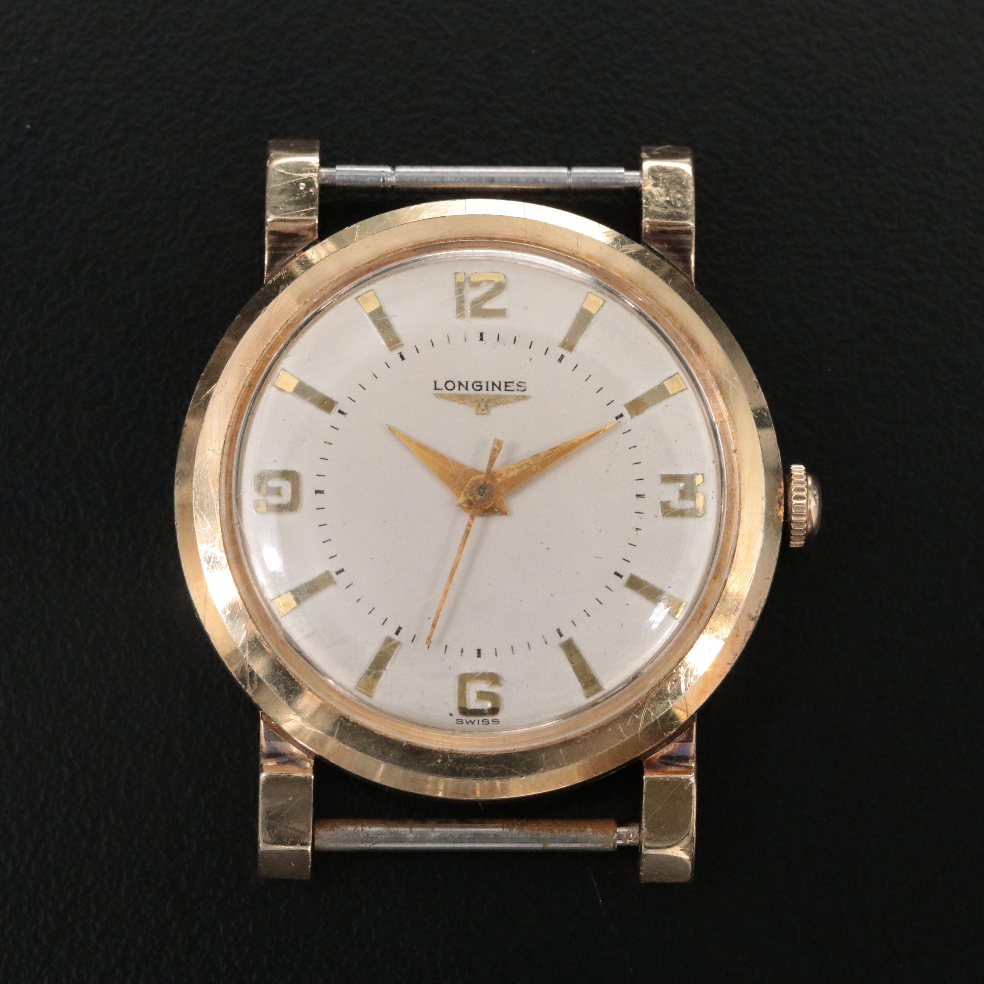 1954 Longines Gold Filled Stem Wind Watch