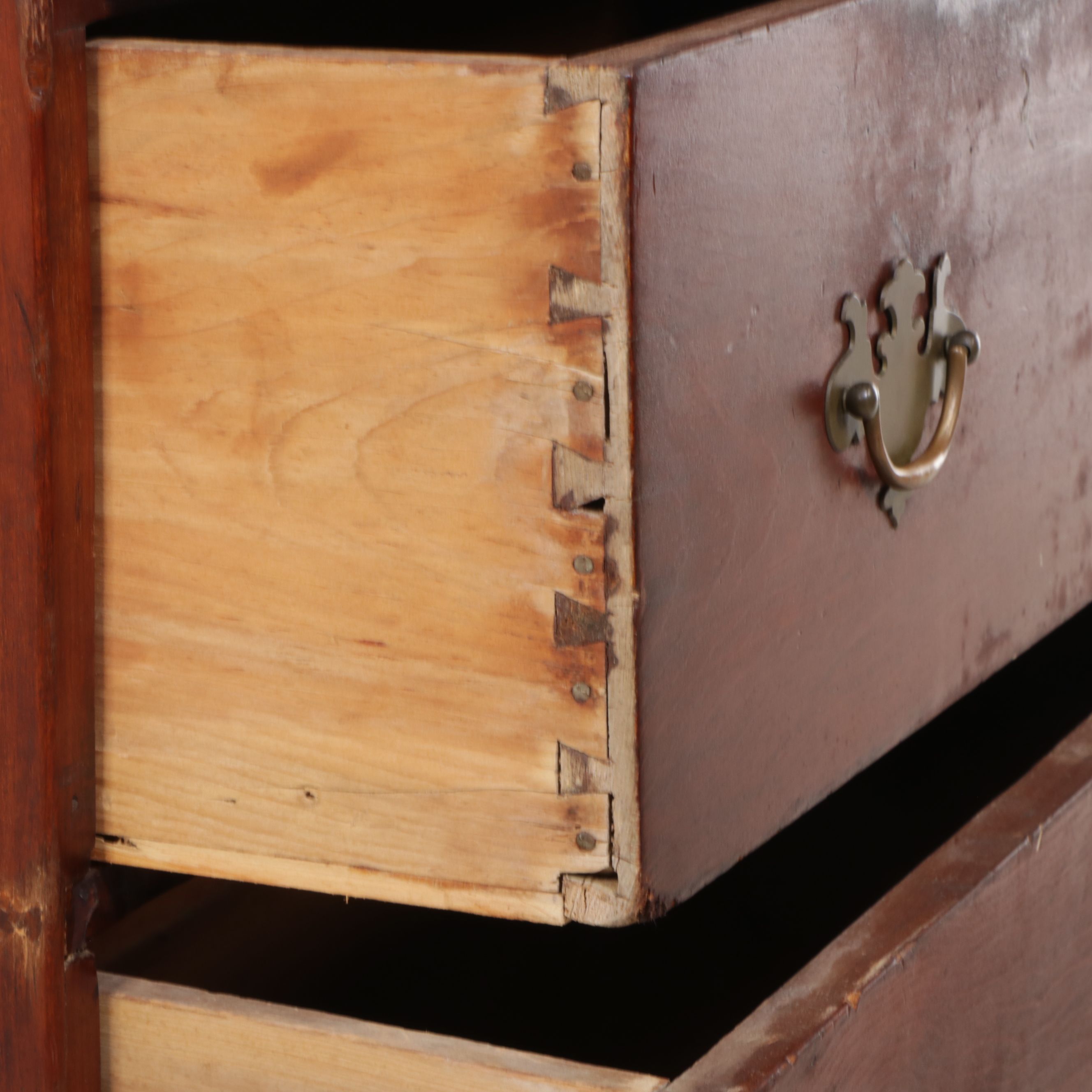 Chippendale Style Pine Chest of Drawers, 19th Century