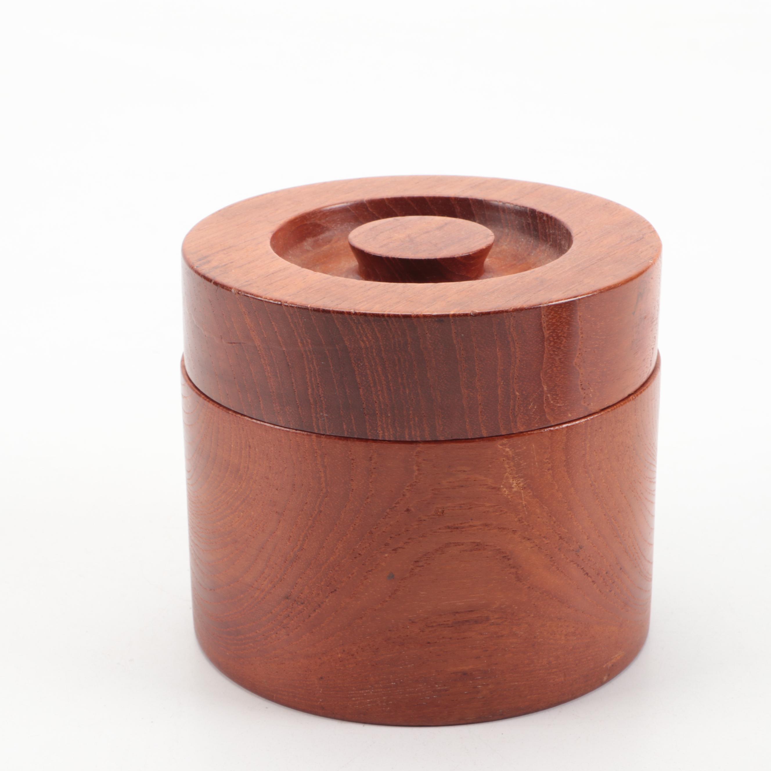 Carved Wood and Copper Humidors, Mid-20th Century