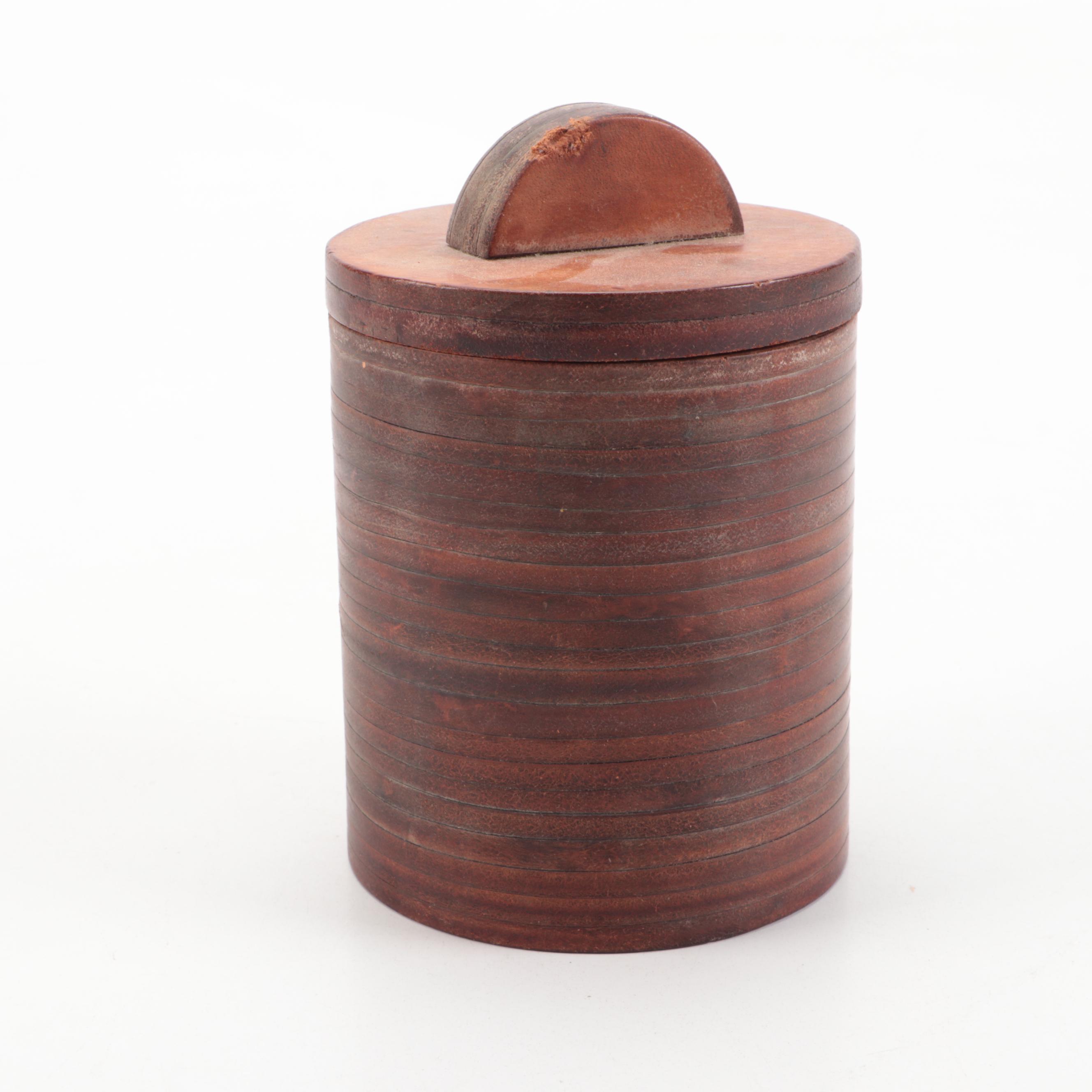 Carved Wood and Copper Humidors, Mid-20th Century