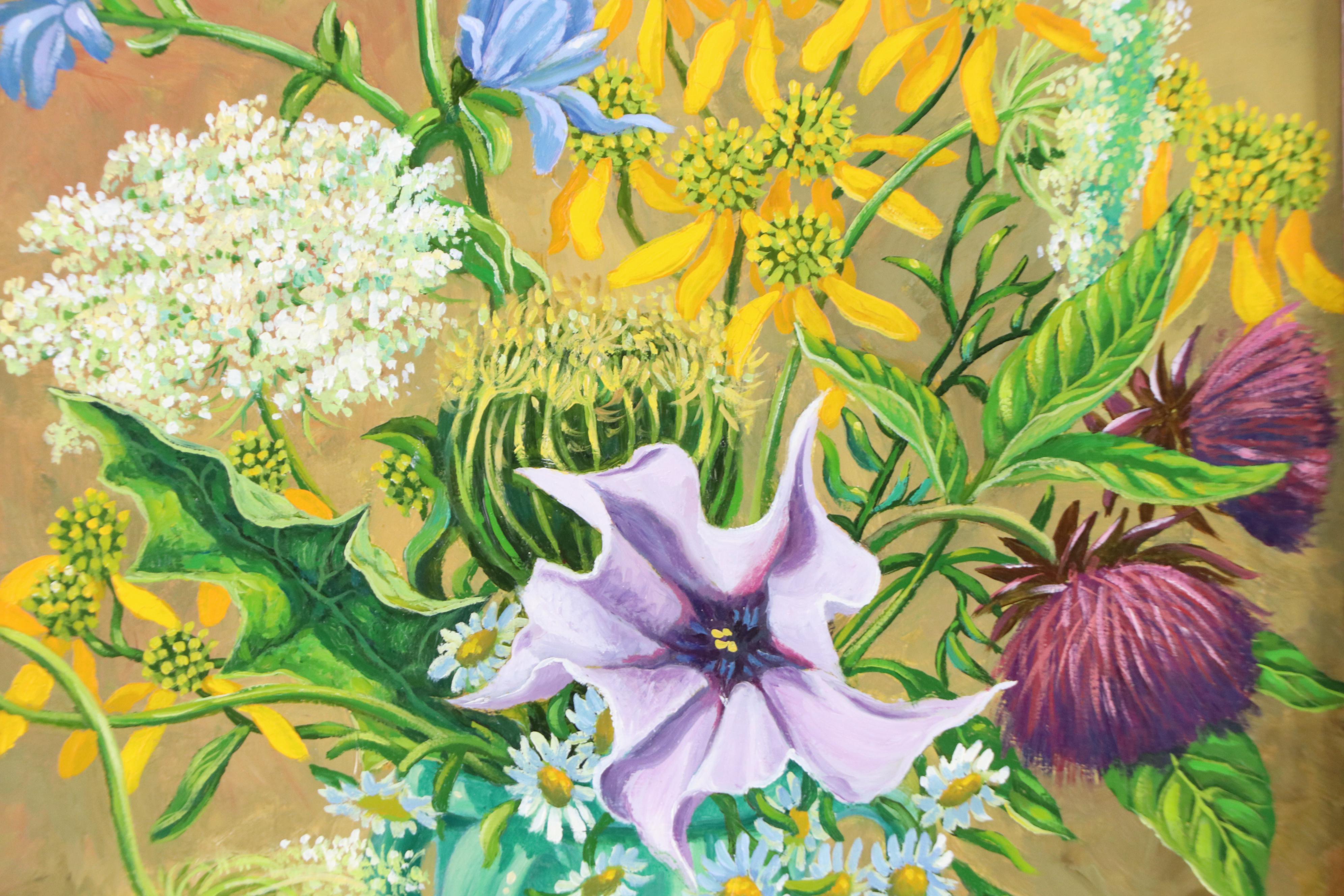 Lee Funderburg Painting "Still Life With Turquoise Vase," 1999