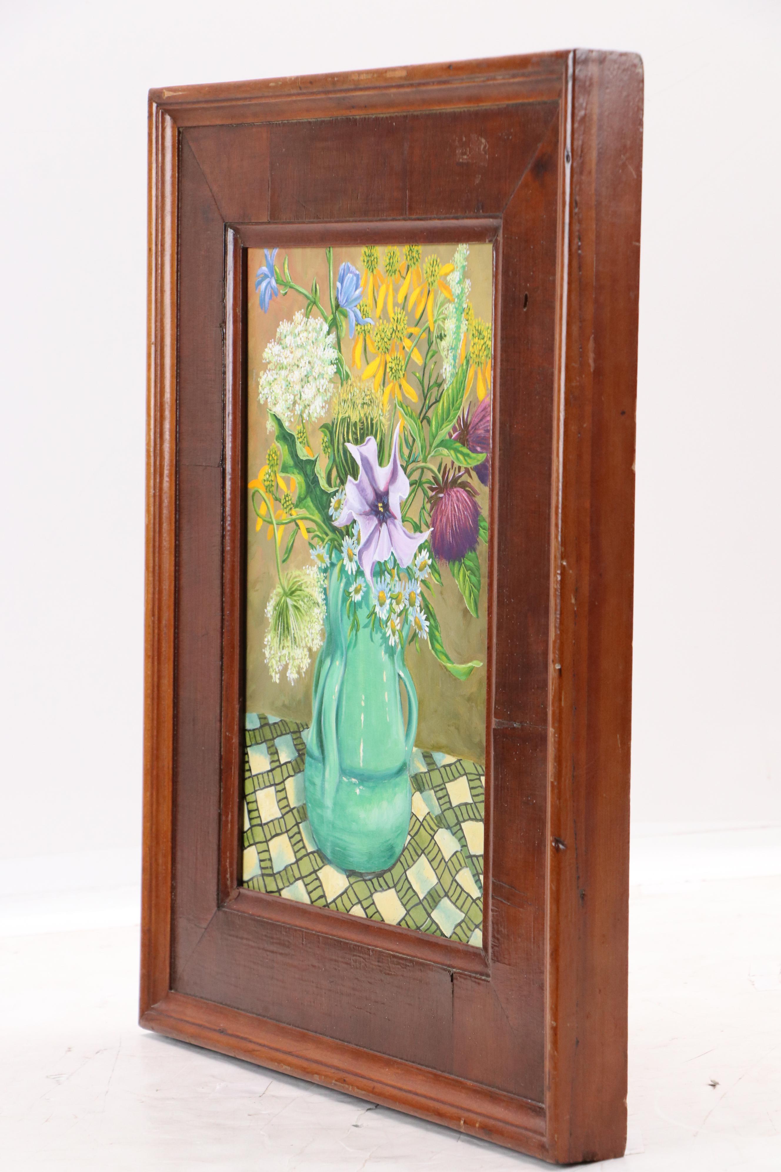 Lee Funderburg Painting "Still Life With Turquoise Vase," 1999