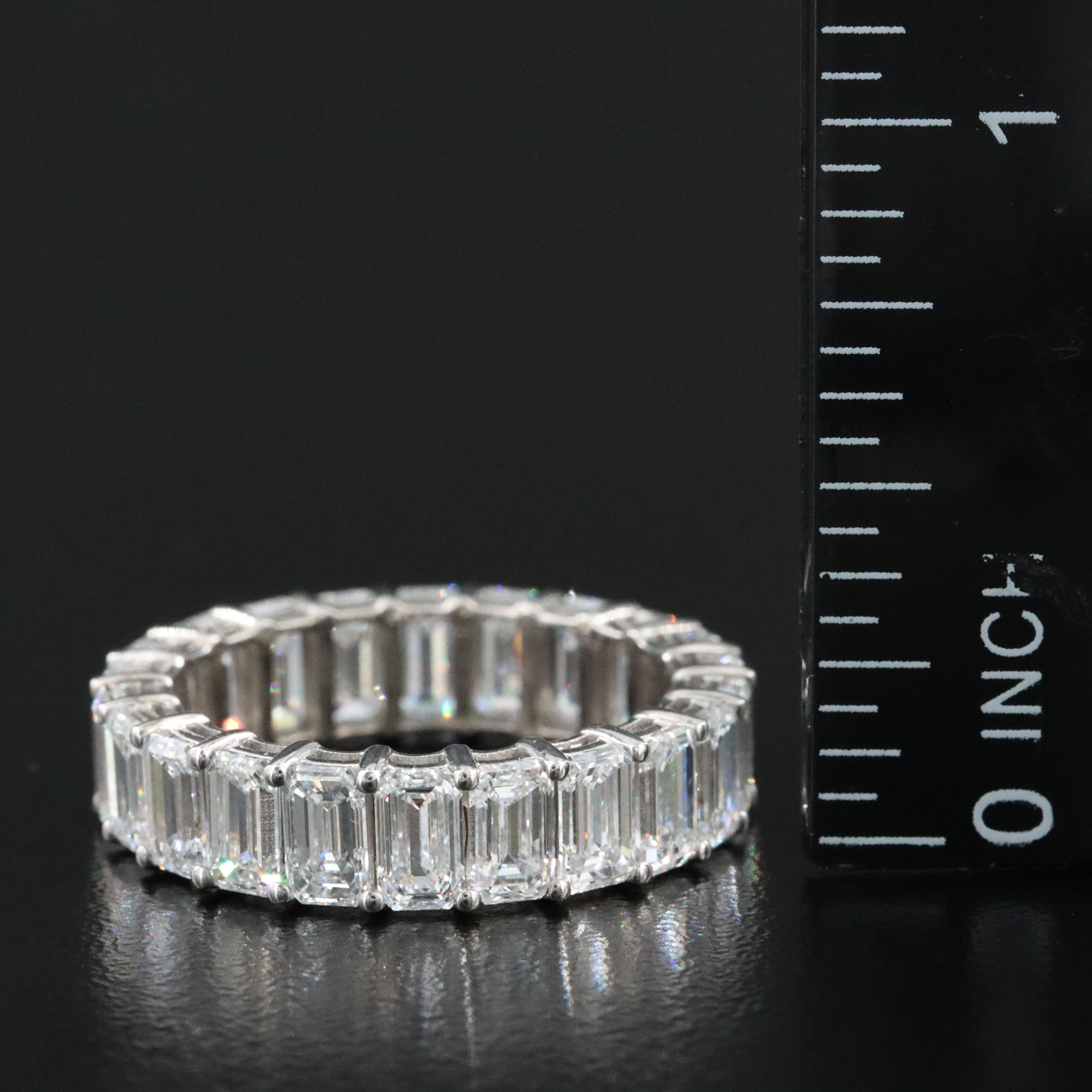 14K 7.27 CTW Lab Grown Diamond Eternity Band with IGI Report