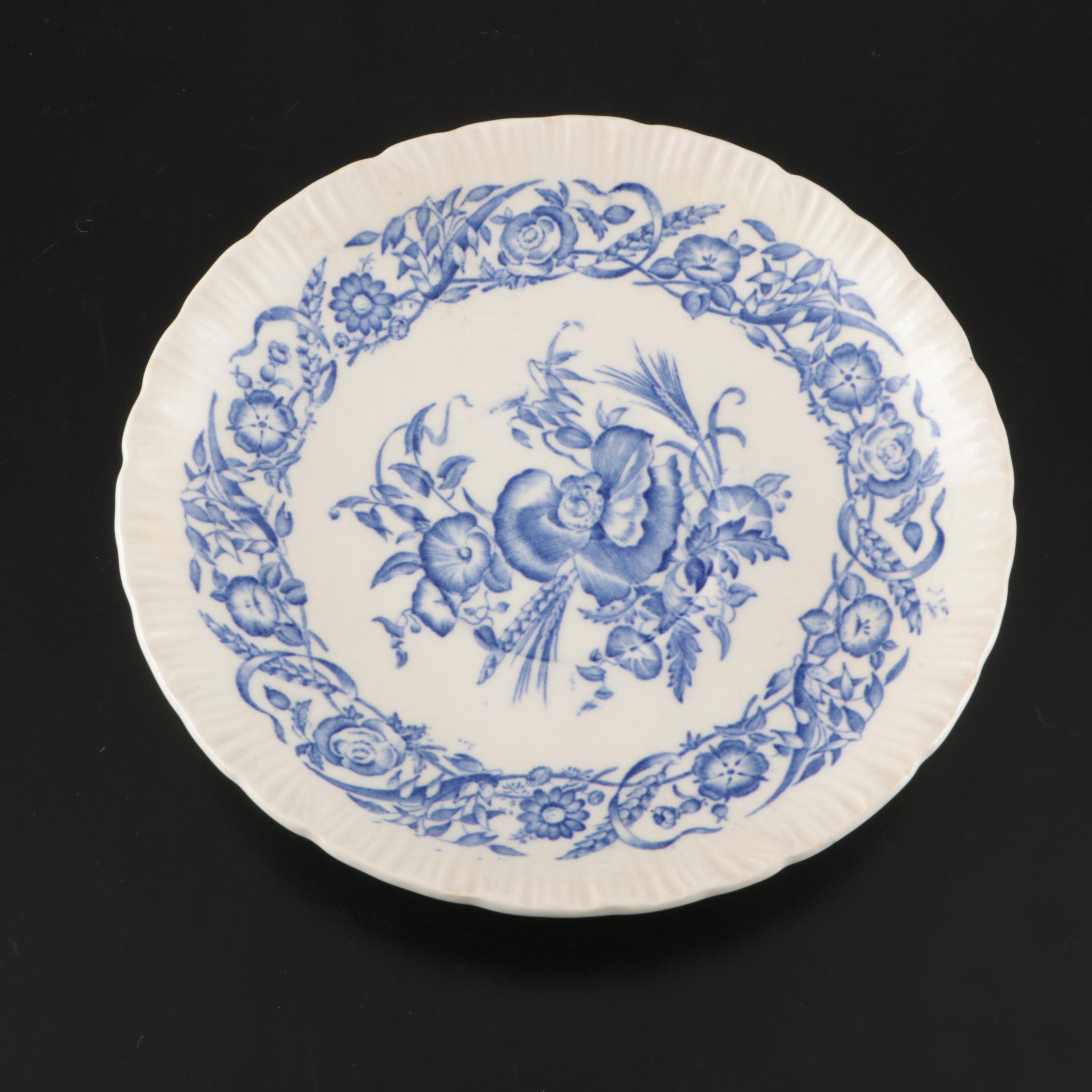 Wedgwood "Romantic England" and Other Blue and White Ceramic Dishes