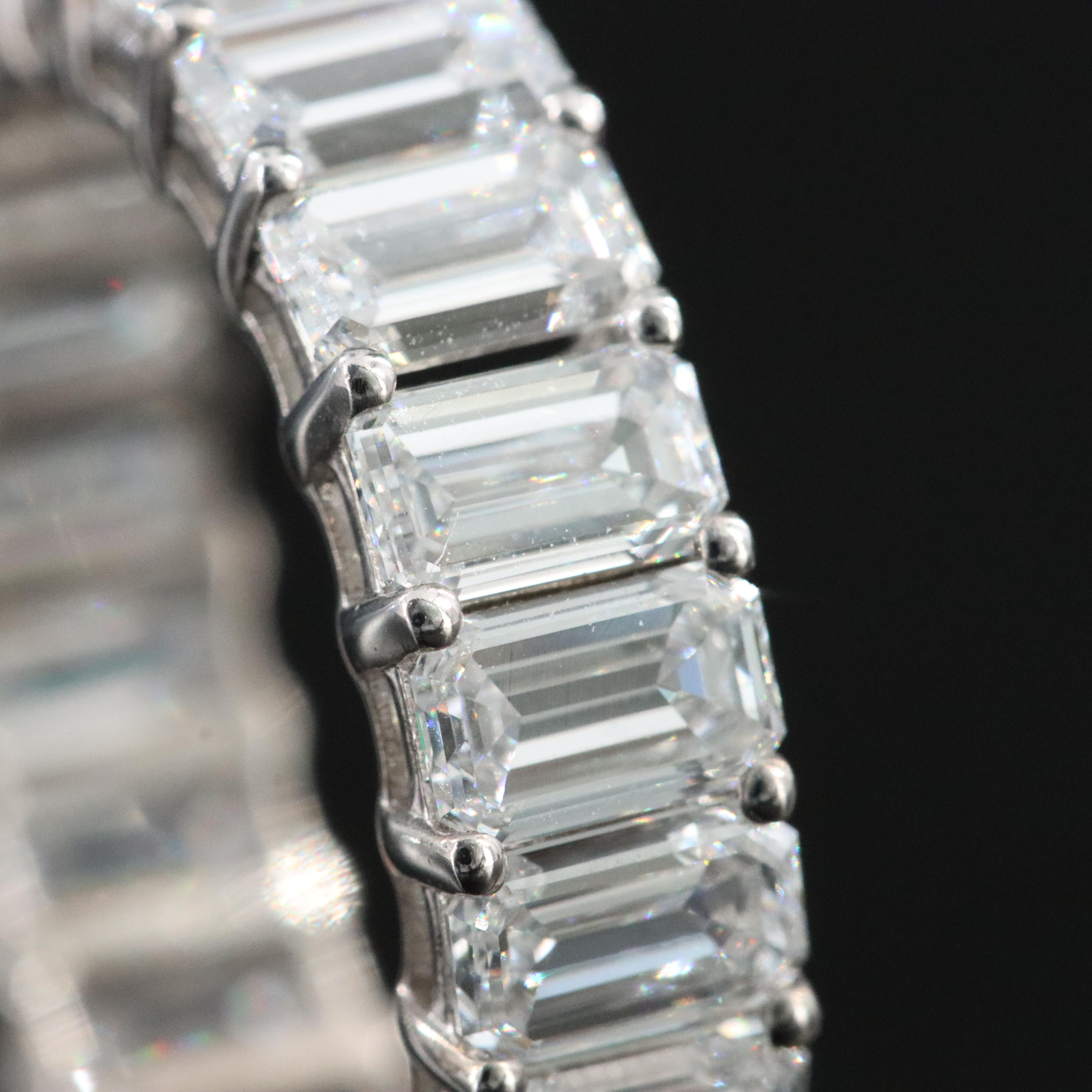 14K 7.27 CTW Lab Grown Diamond Eternity Band with IGI Report