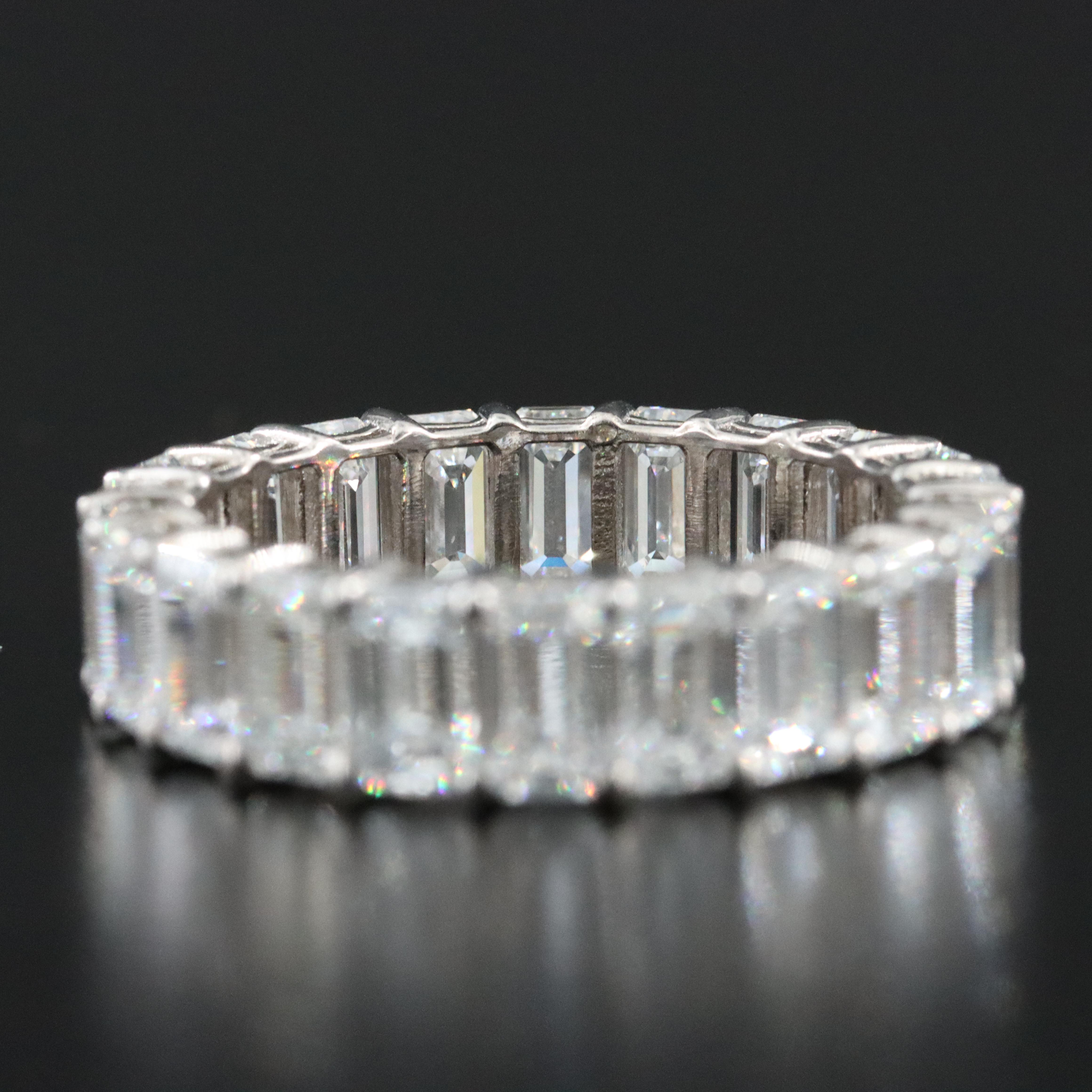 14K 7.27 CTW Lab Grown Diamond Eternity Band with IGI Report
