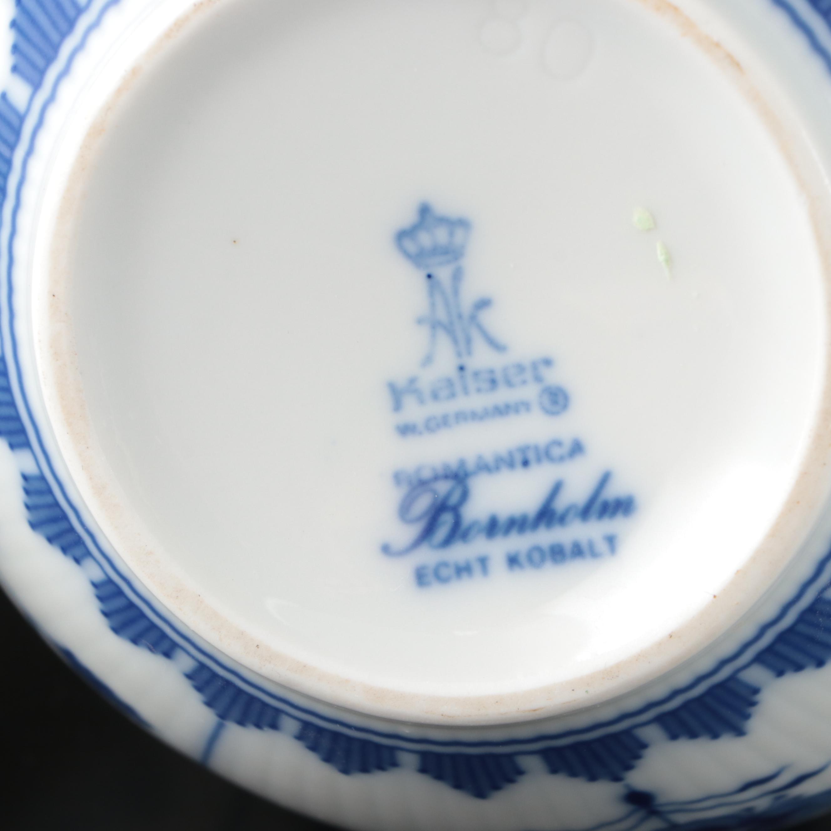 Wedgwood "Romantic England" and Other Blue and White Ceramic Dishes