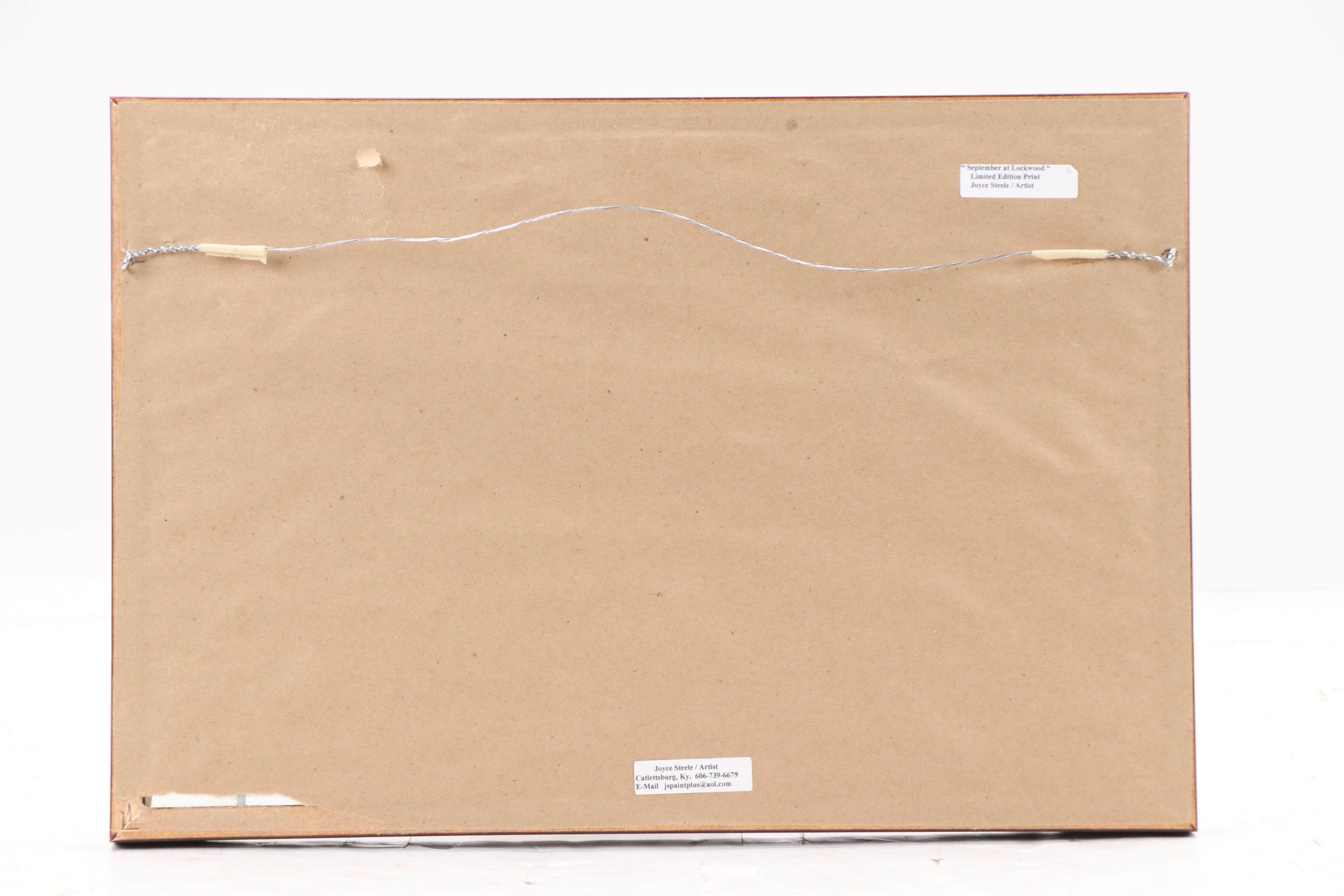 Joyce Steele Offset Lithograph "September at Lockwood"