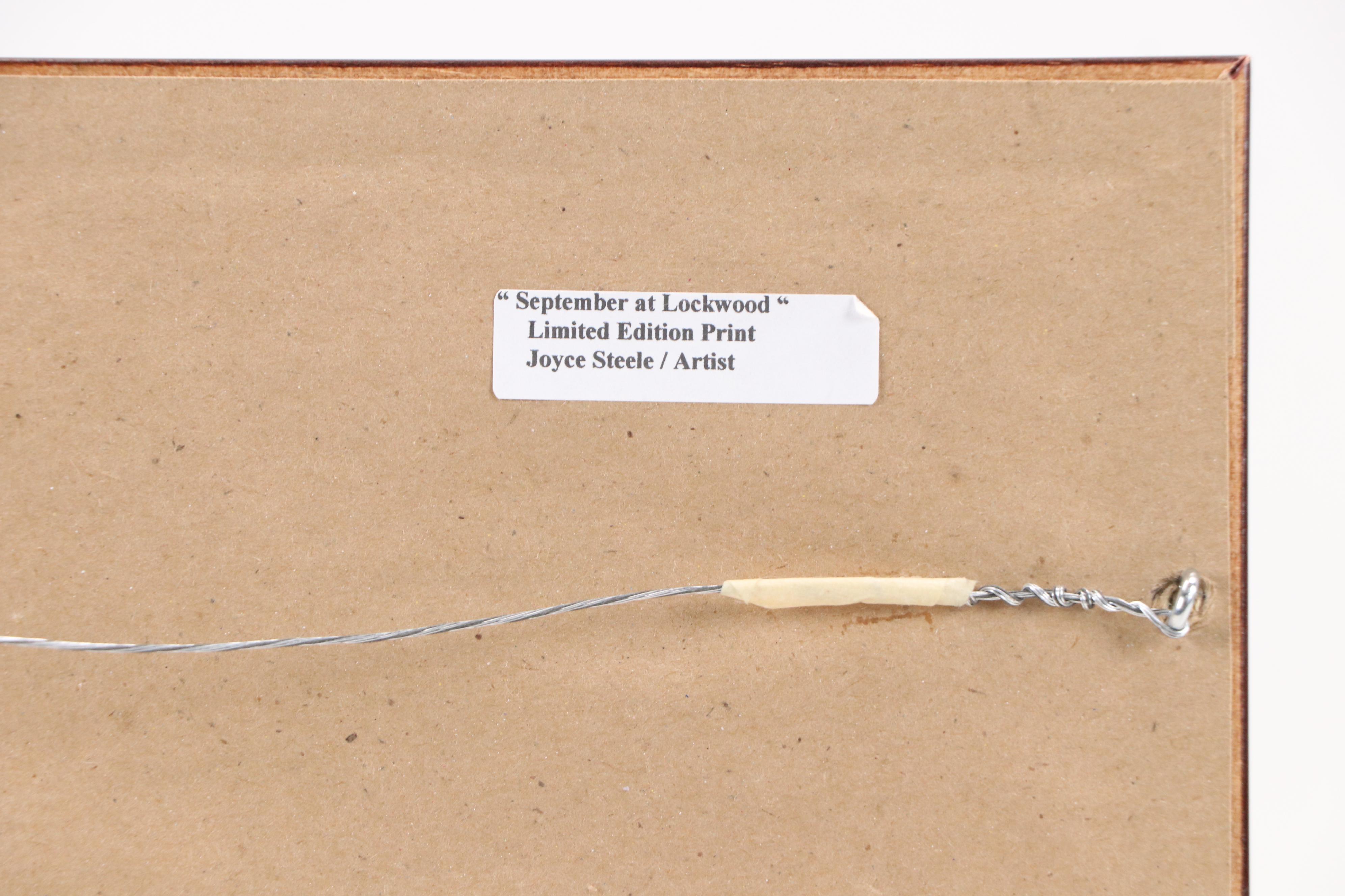 Joyce Steele Offset Lithograph "September at Lockwood"