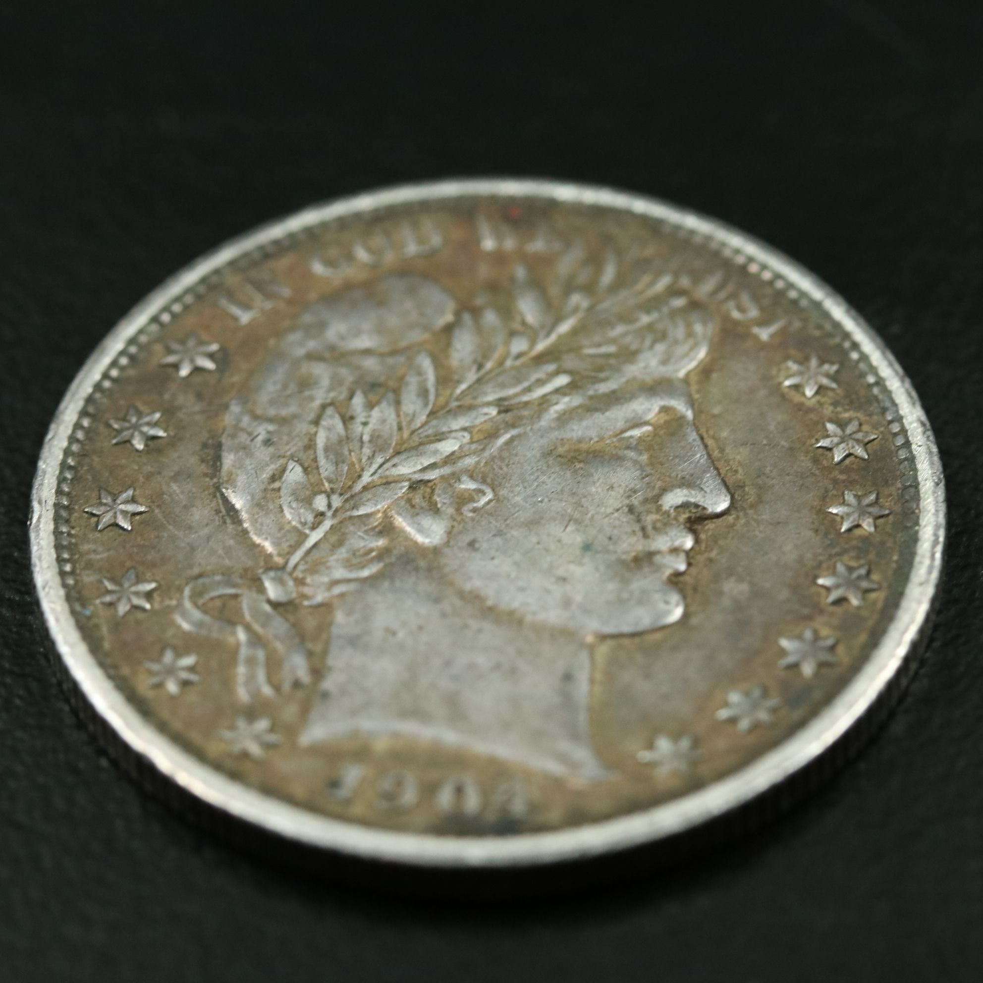 1904 Barber Silver Half Dollar